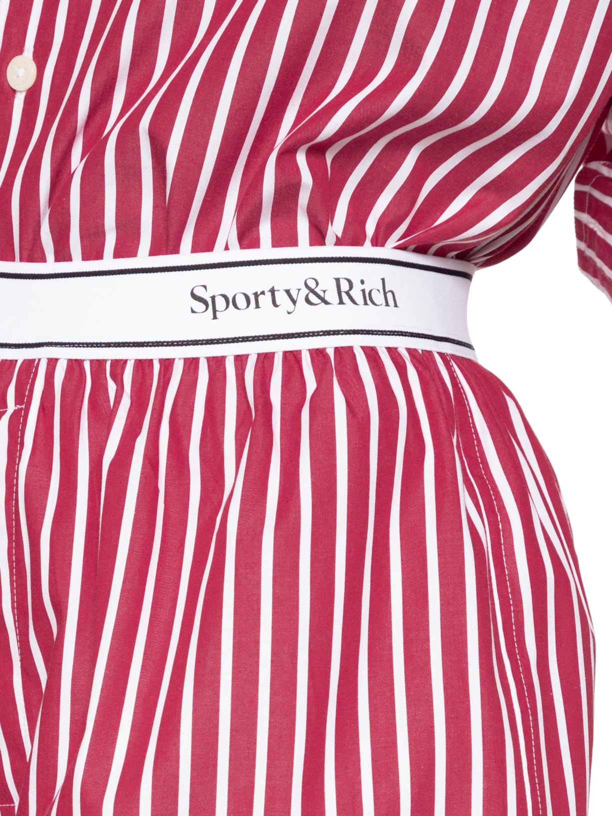 Short Feminino Serif Logo Boxer Vermelho Sporty & Rich