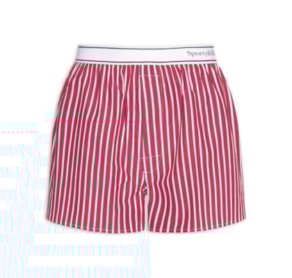 Short Feminino Serif Logo Boxer - Vermelho