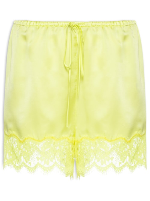 Short Feminino Silk Lace Bella - Verde