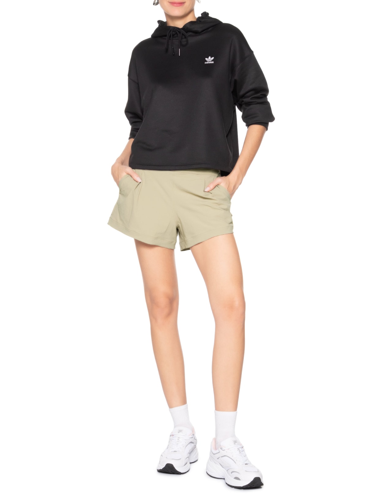 Short Feminino Slim Grand Turismo Marrom Fila