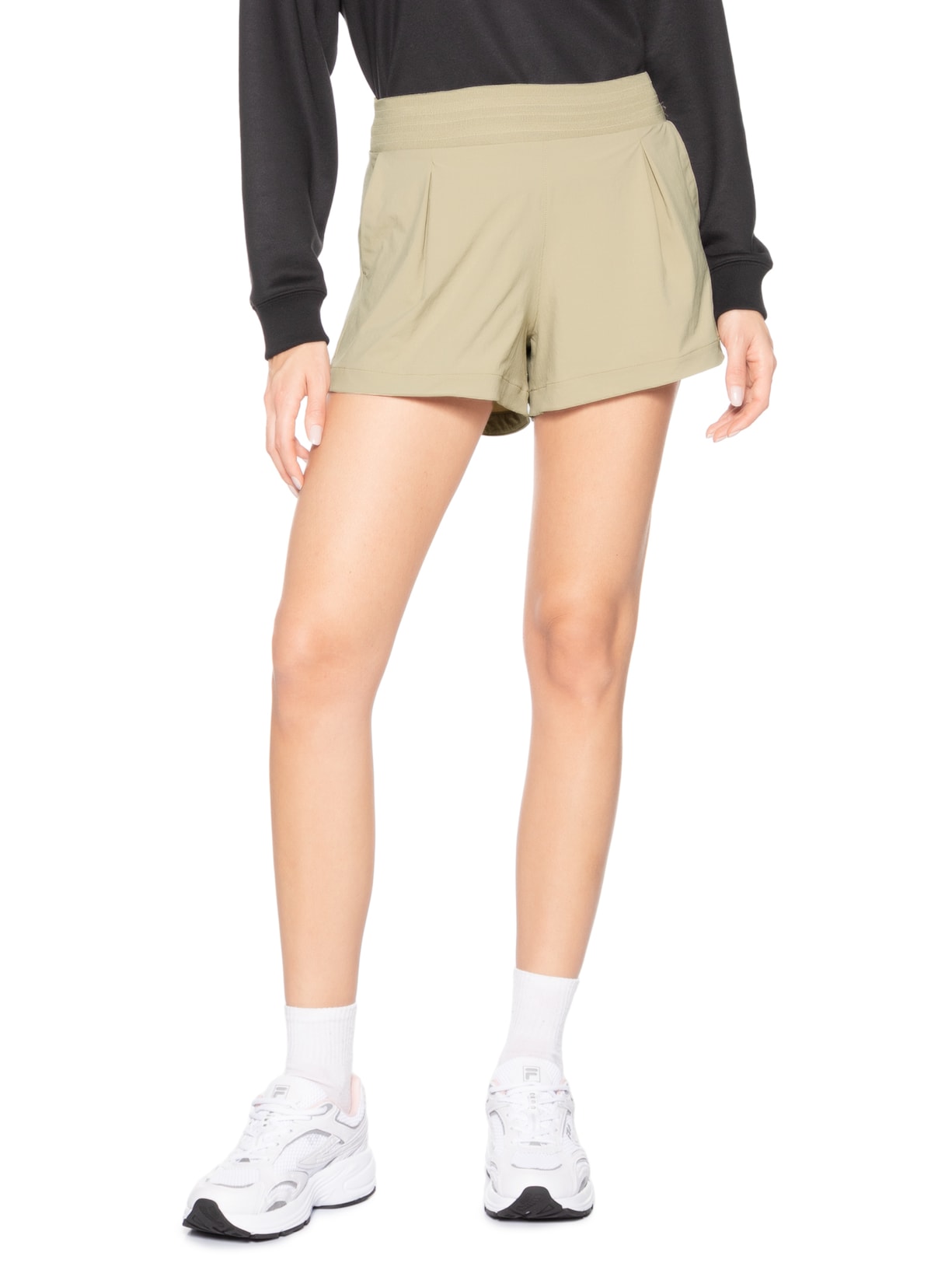 Short Feminino Slim Grand Turismo Marrom Fila