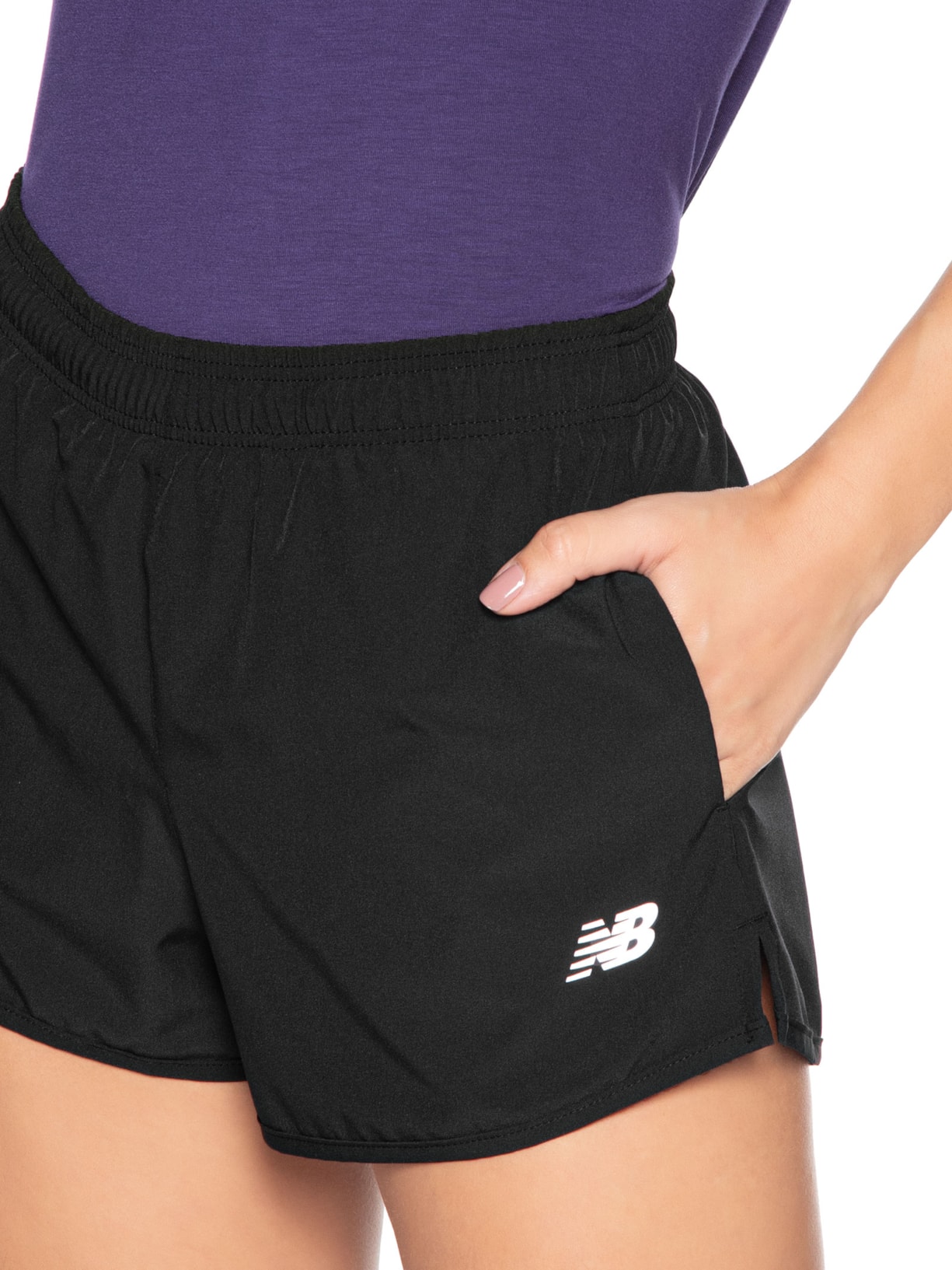 Short Feminino Sport Essentials Run 3 Preto New Balance