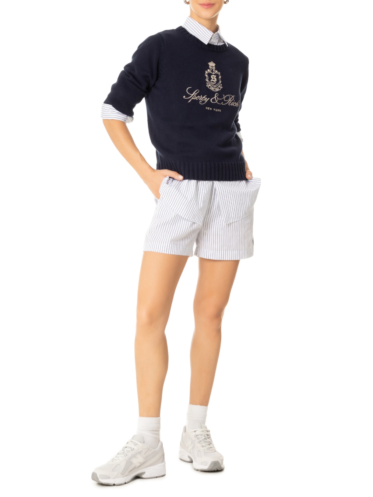 Short Feminino SRC Poplin Azul Sporty & Rich