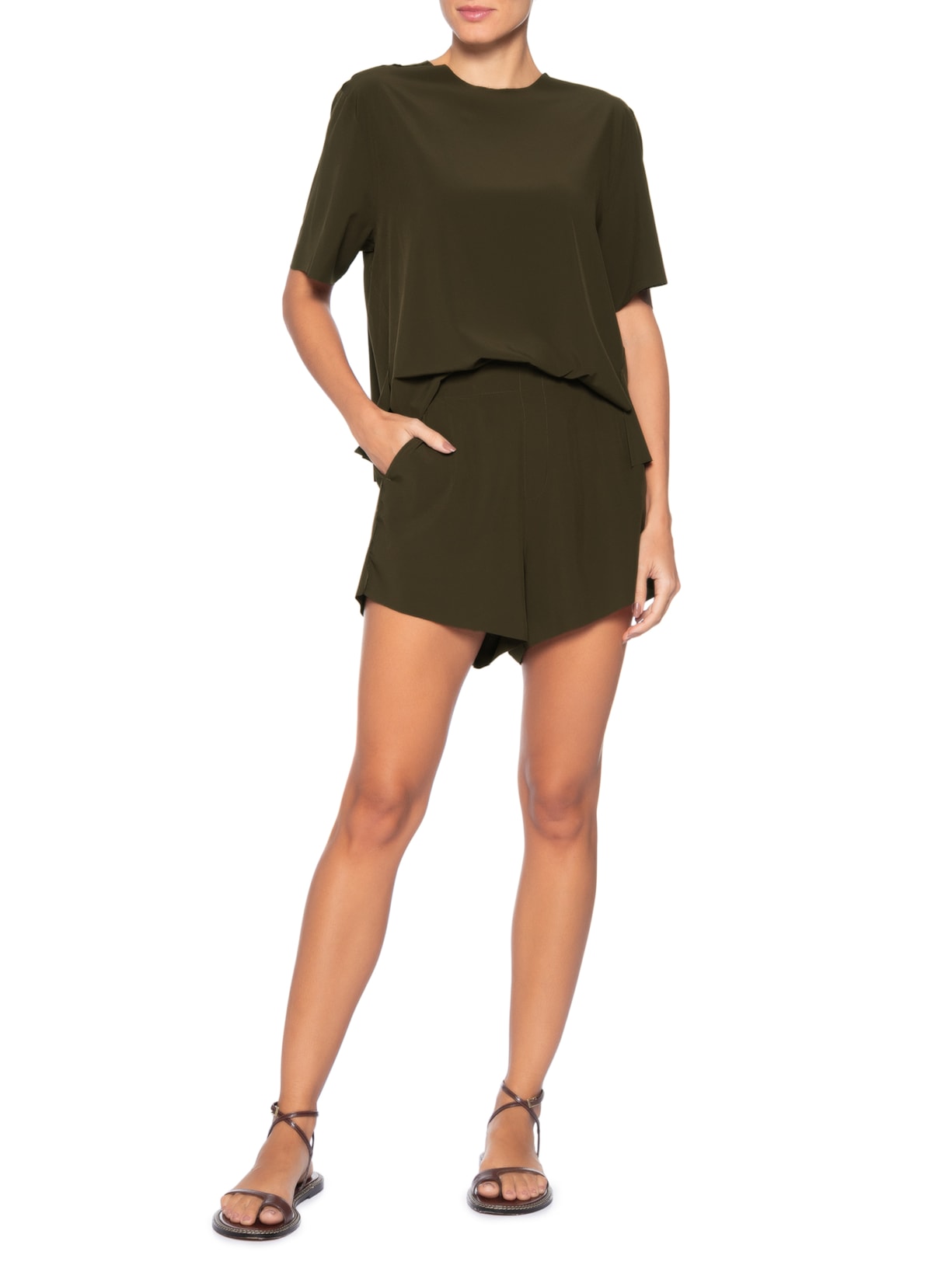 Short Feminino Superlight  Marrom Osklen