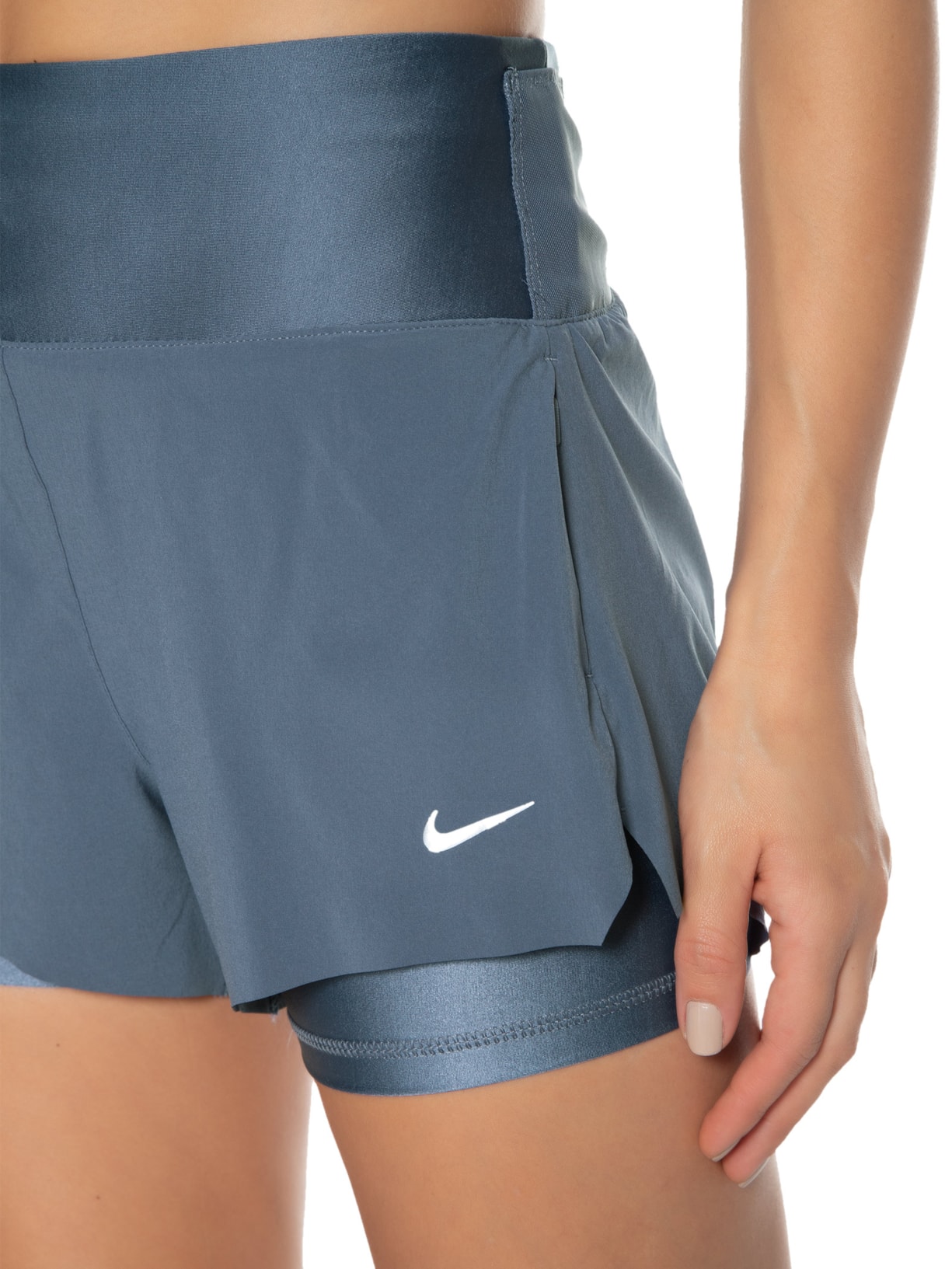 Short Feminino Swift Df Mr 3in 2ni Azul Nike