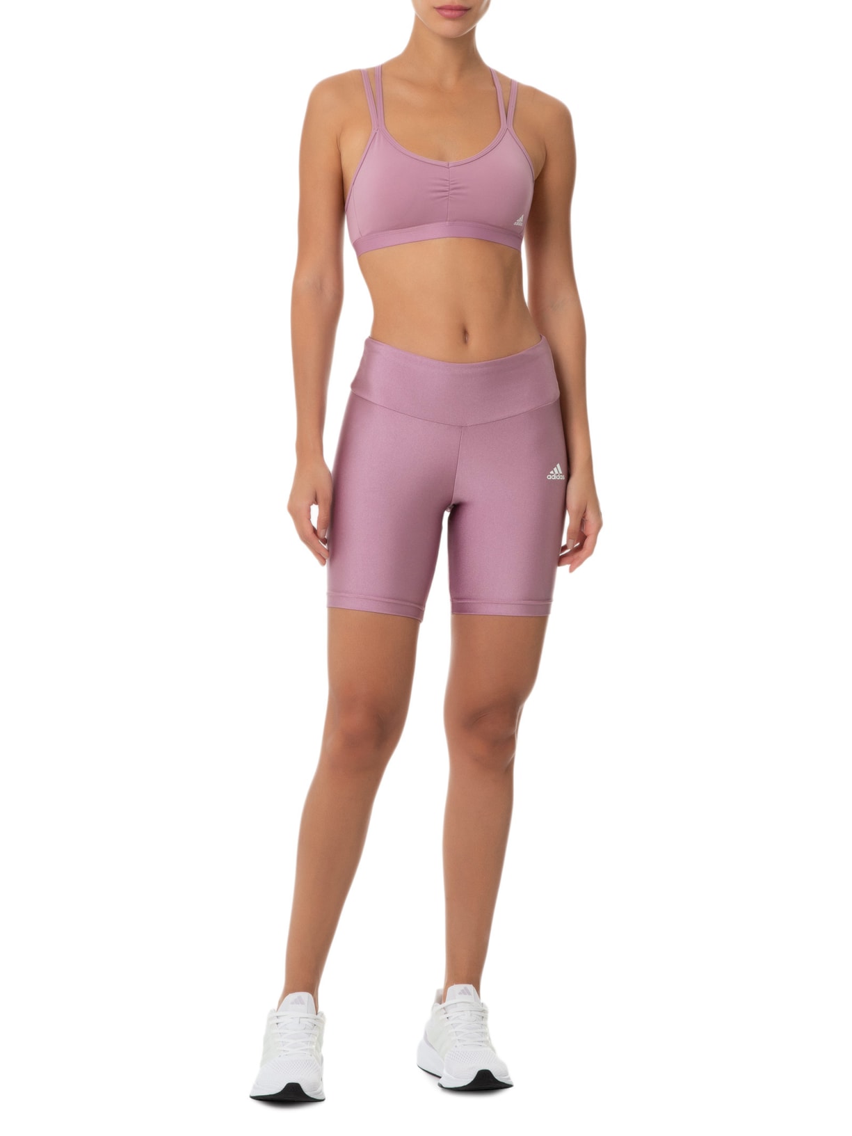 Short Feminino Training Essentials Latin Fit Rosa Adidas