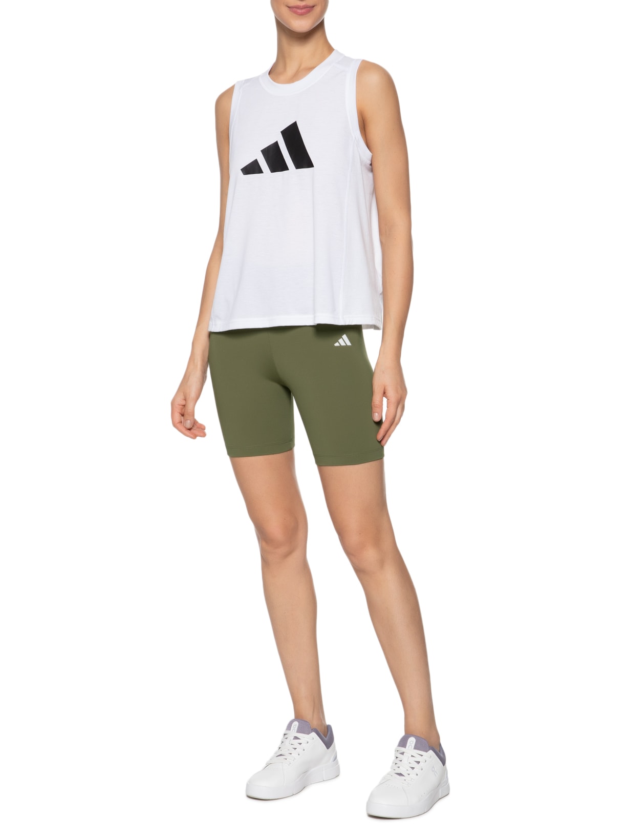 Short Feminino Treino Básico Verde Adidas