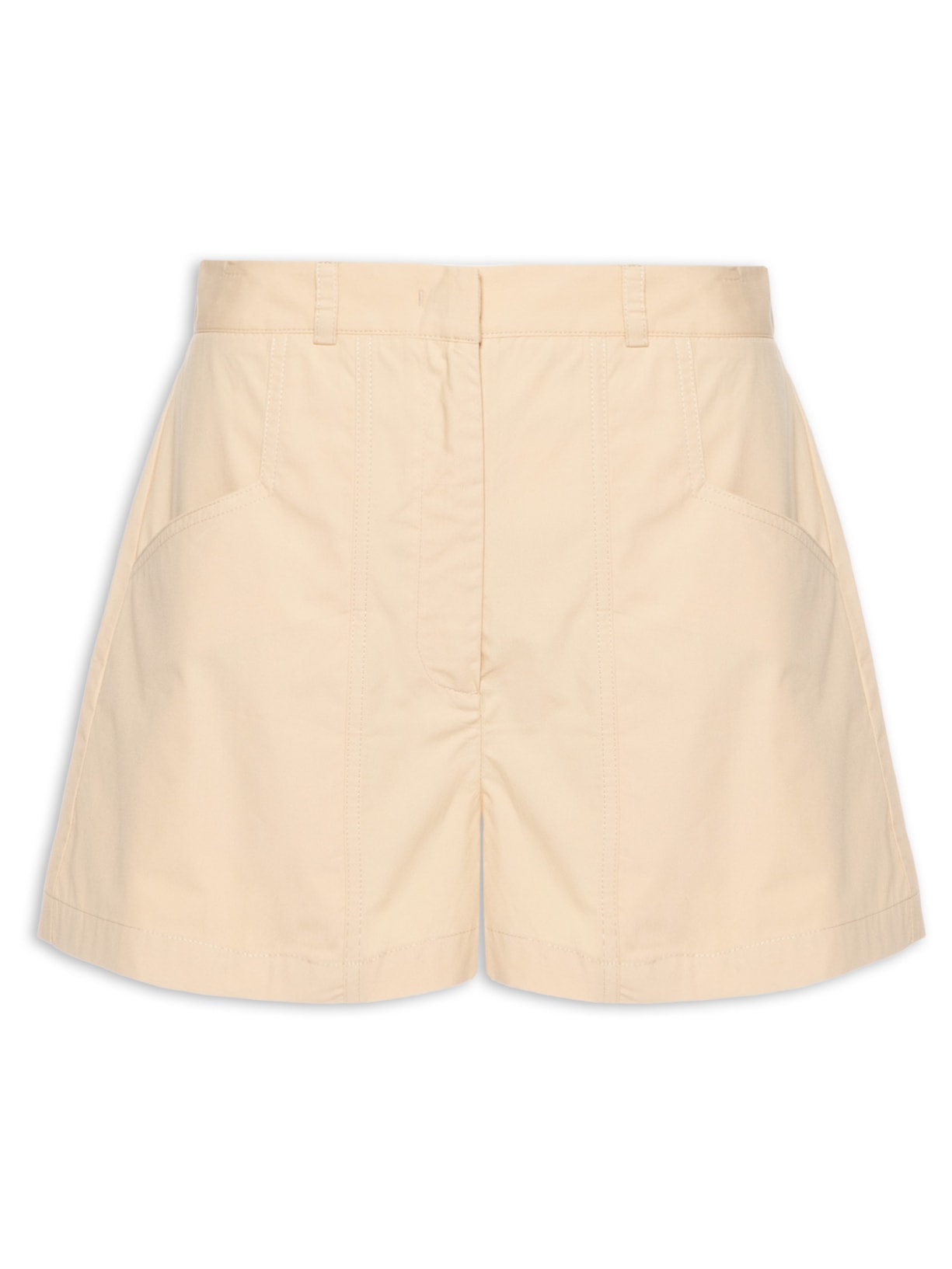 Short Feminino Tricoline Nozes - Bege