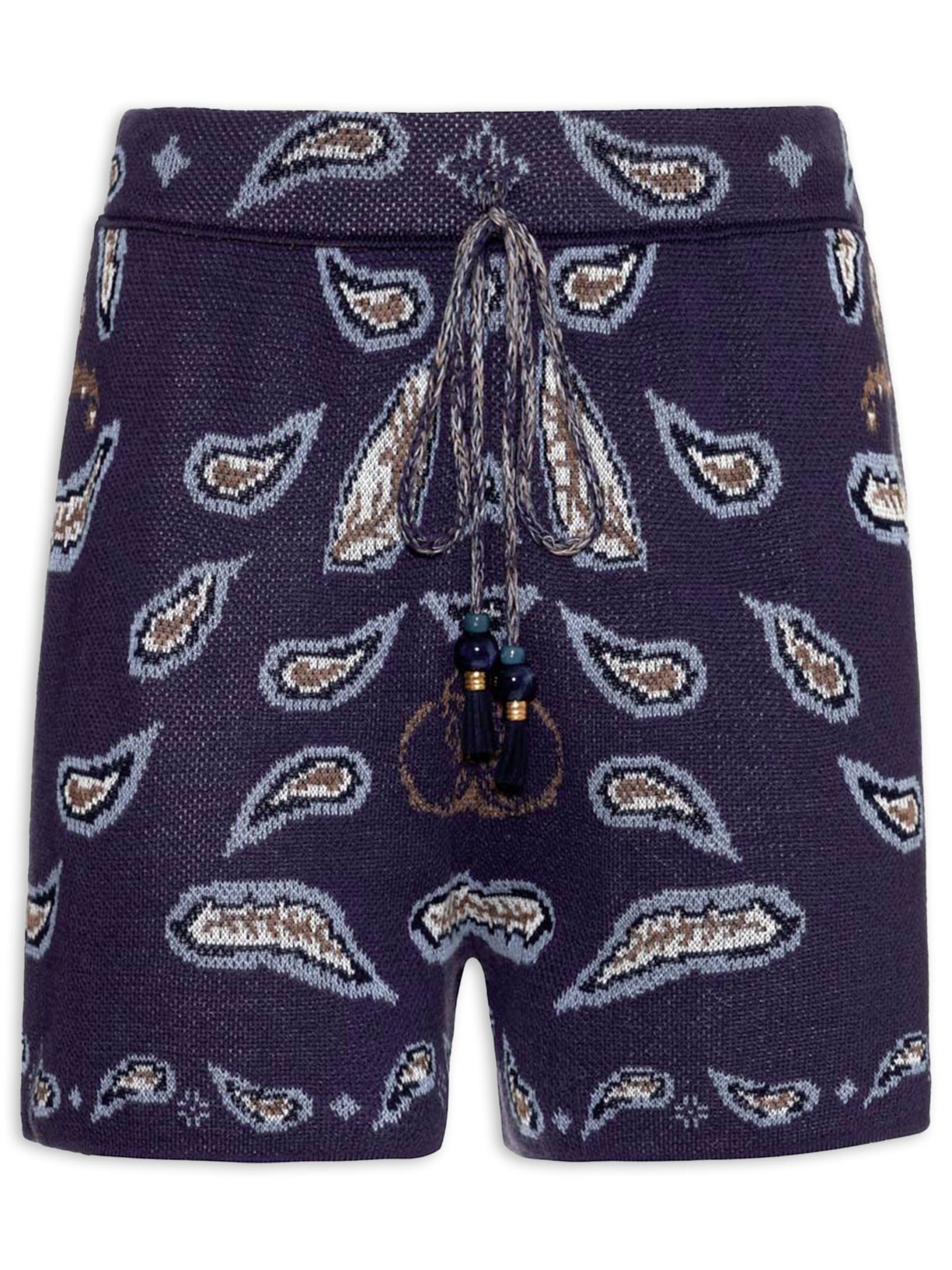 Short Feminino Tricot Acqua Folk - Azul