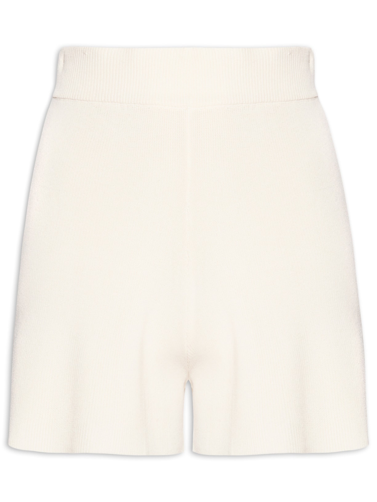 Short Feminino Tricot Comfy - Bege