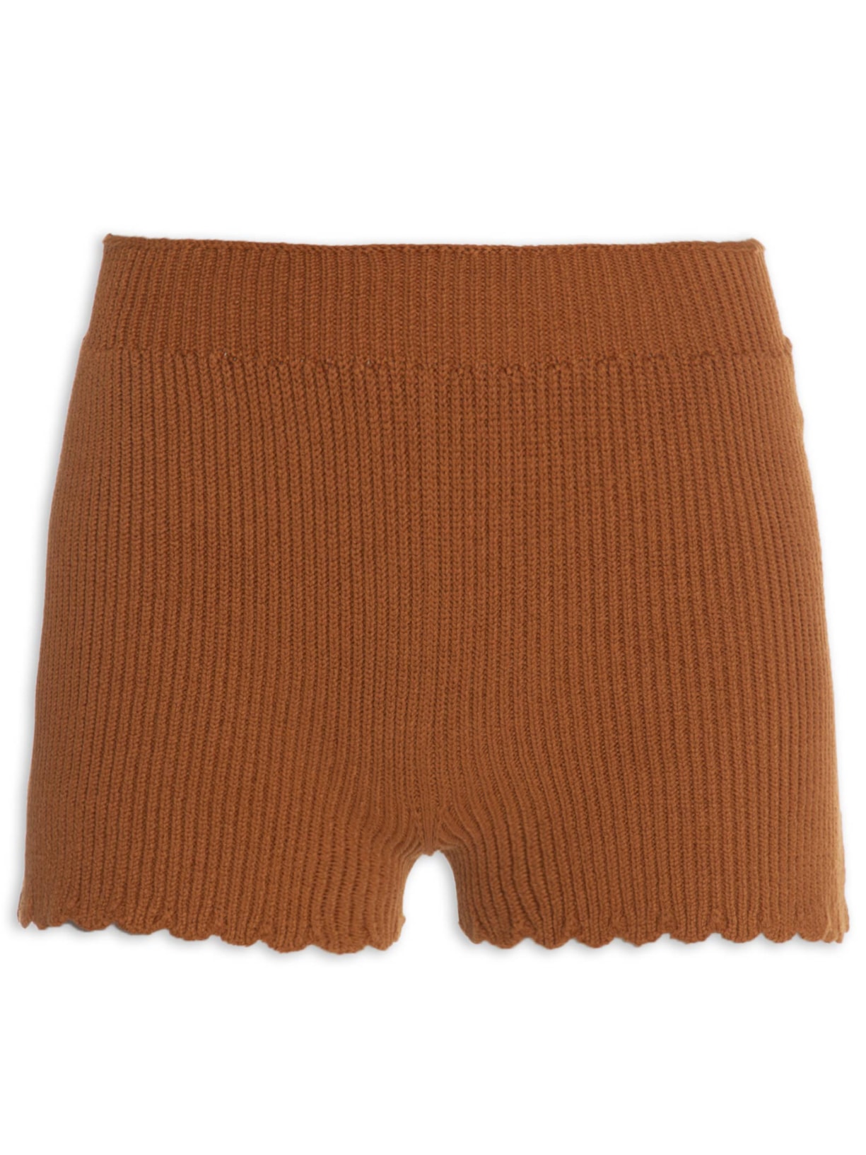 Short Feminino Tricot - Marrom