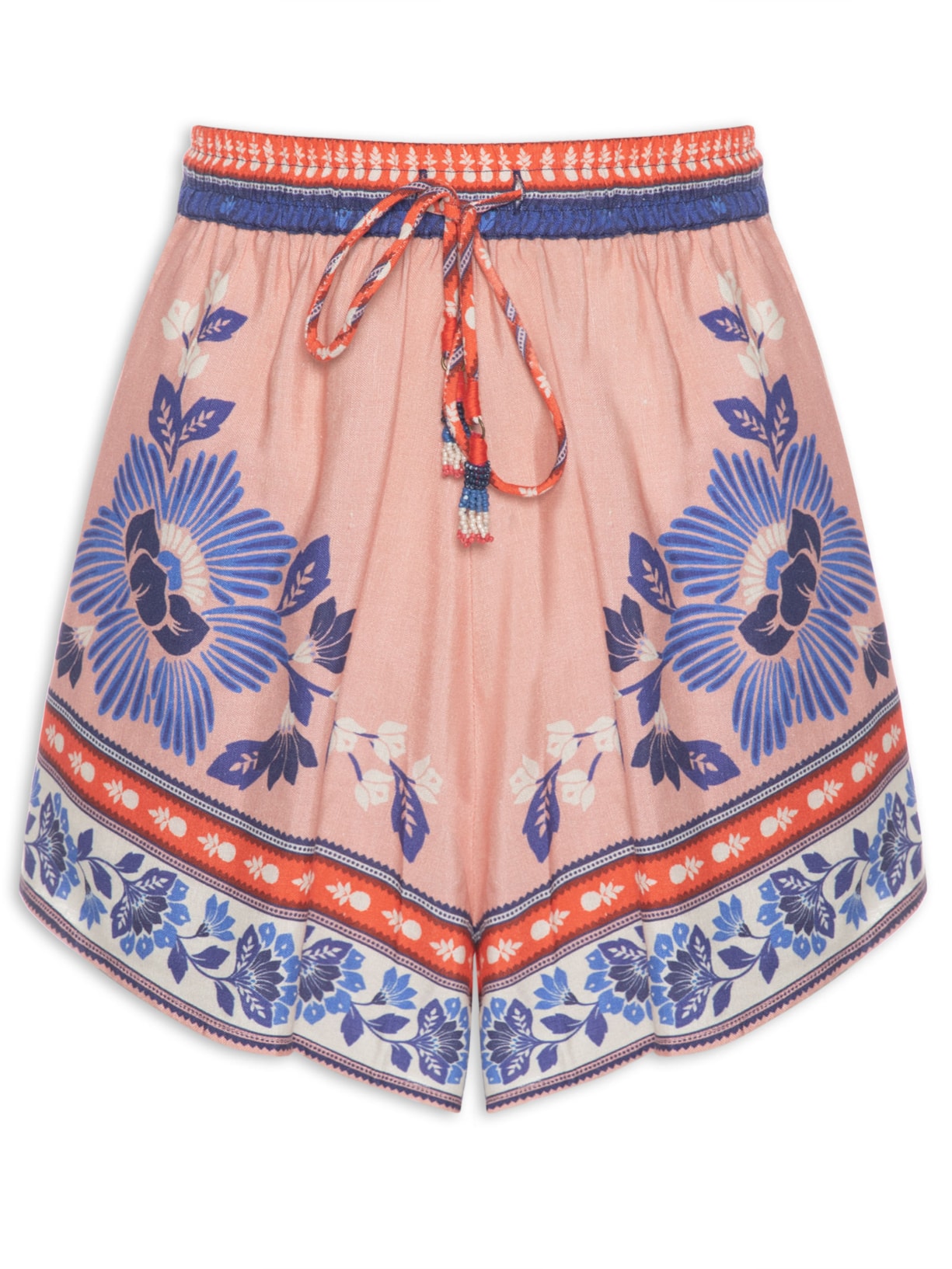 Short Feminino Tucano Em Flor Lenço - Rosa