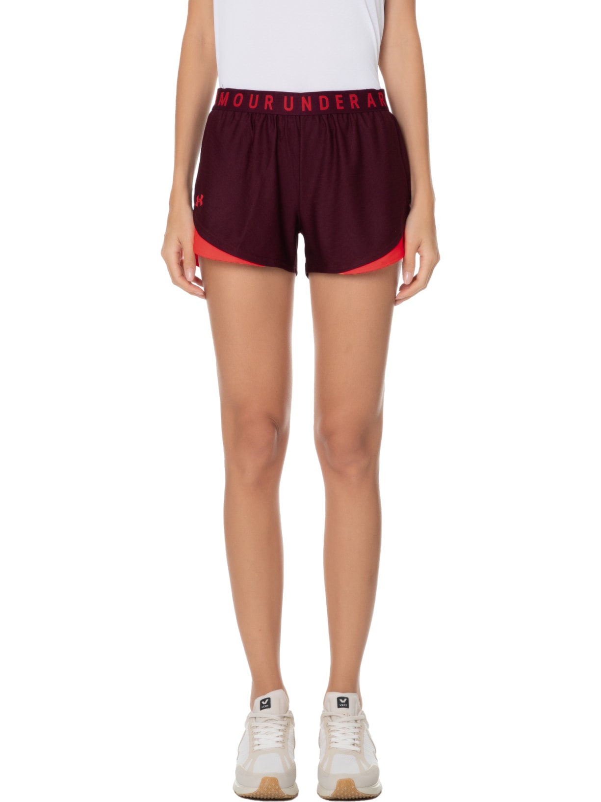 Short Feminino UA Play UP 3.0 Vermelho Under Armour