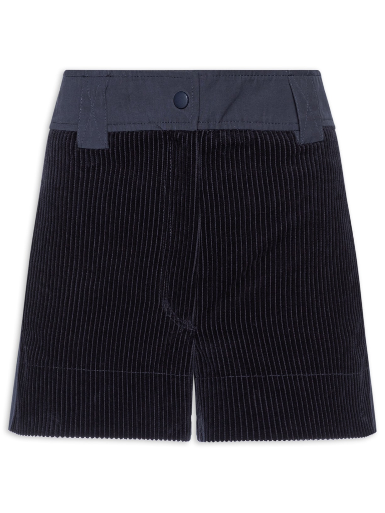 Short Feminino Veludo Ciclon Flora Azul Nk