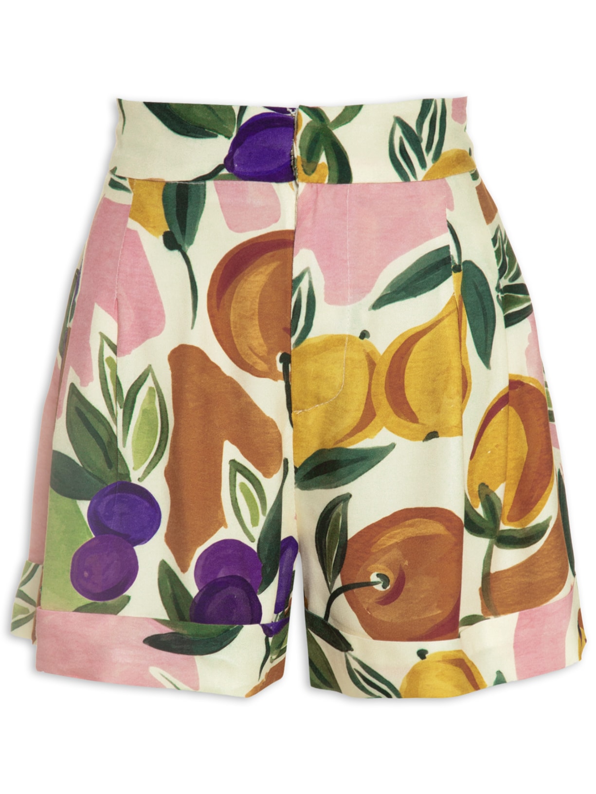 Short Feminino Vento De Fruta Bege Farm