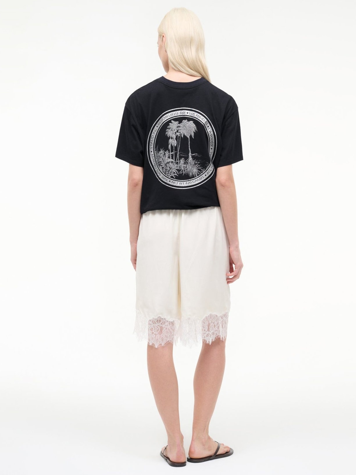 Short Feminino Verano Silk Branco Staud