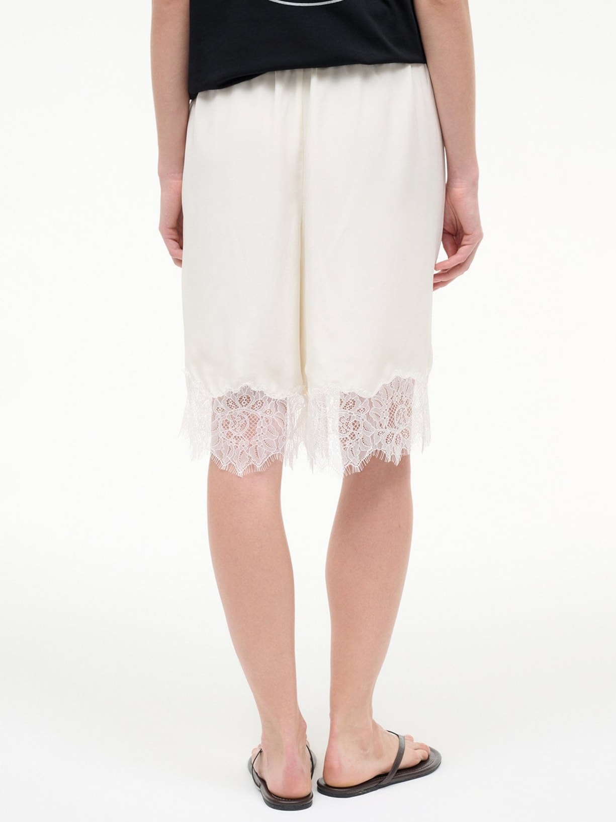 Short Feminino Verano Silk Branco Staud