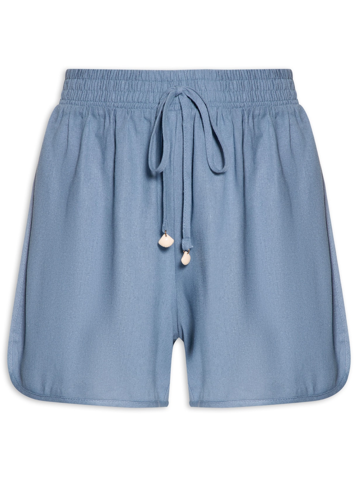 Short Feminino Vivo Bicolor Azul Maria Filó