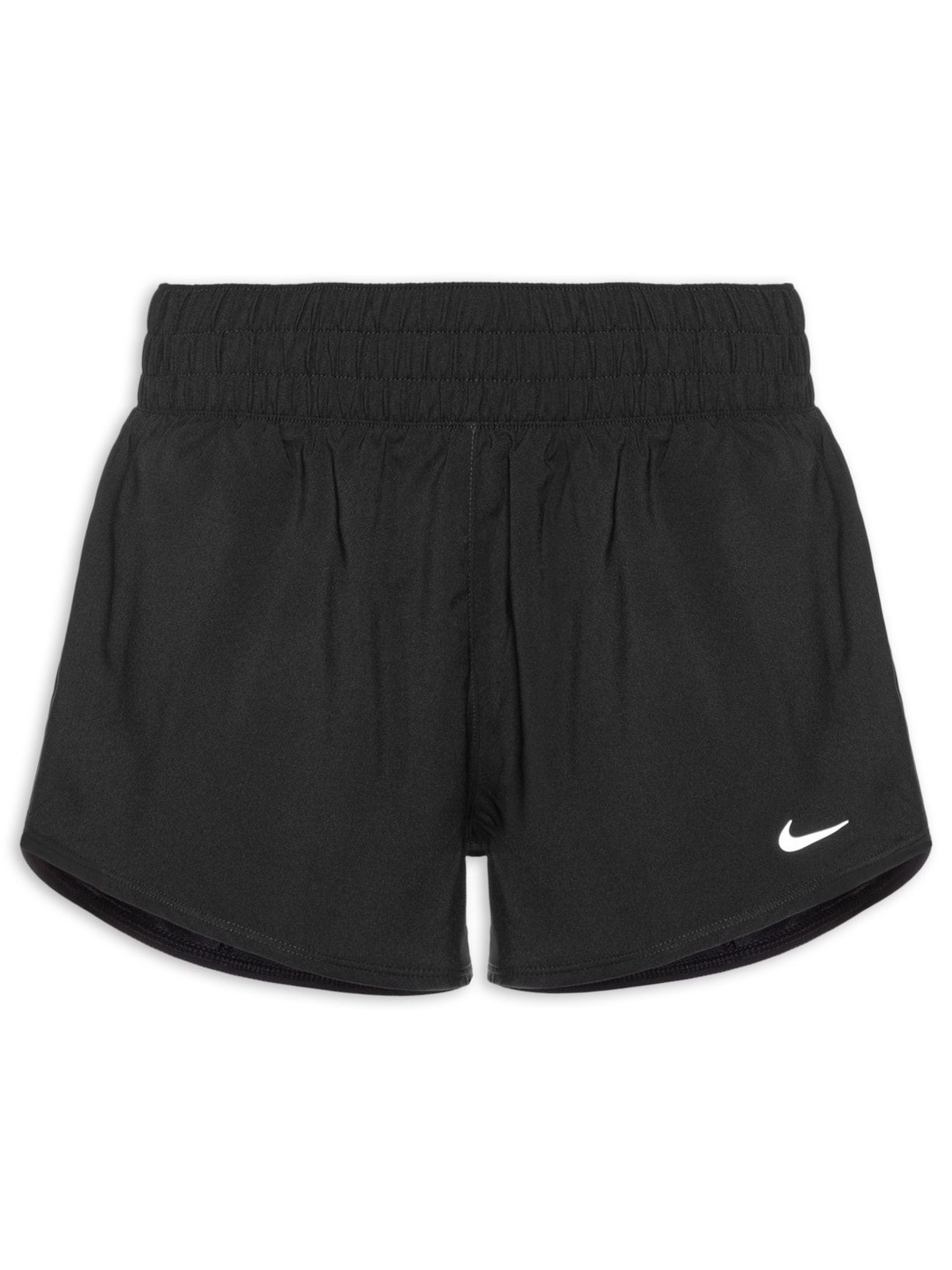 Short Feminino W NK One DF MR 3IN BR - Preto