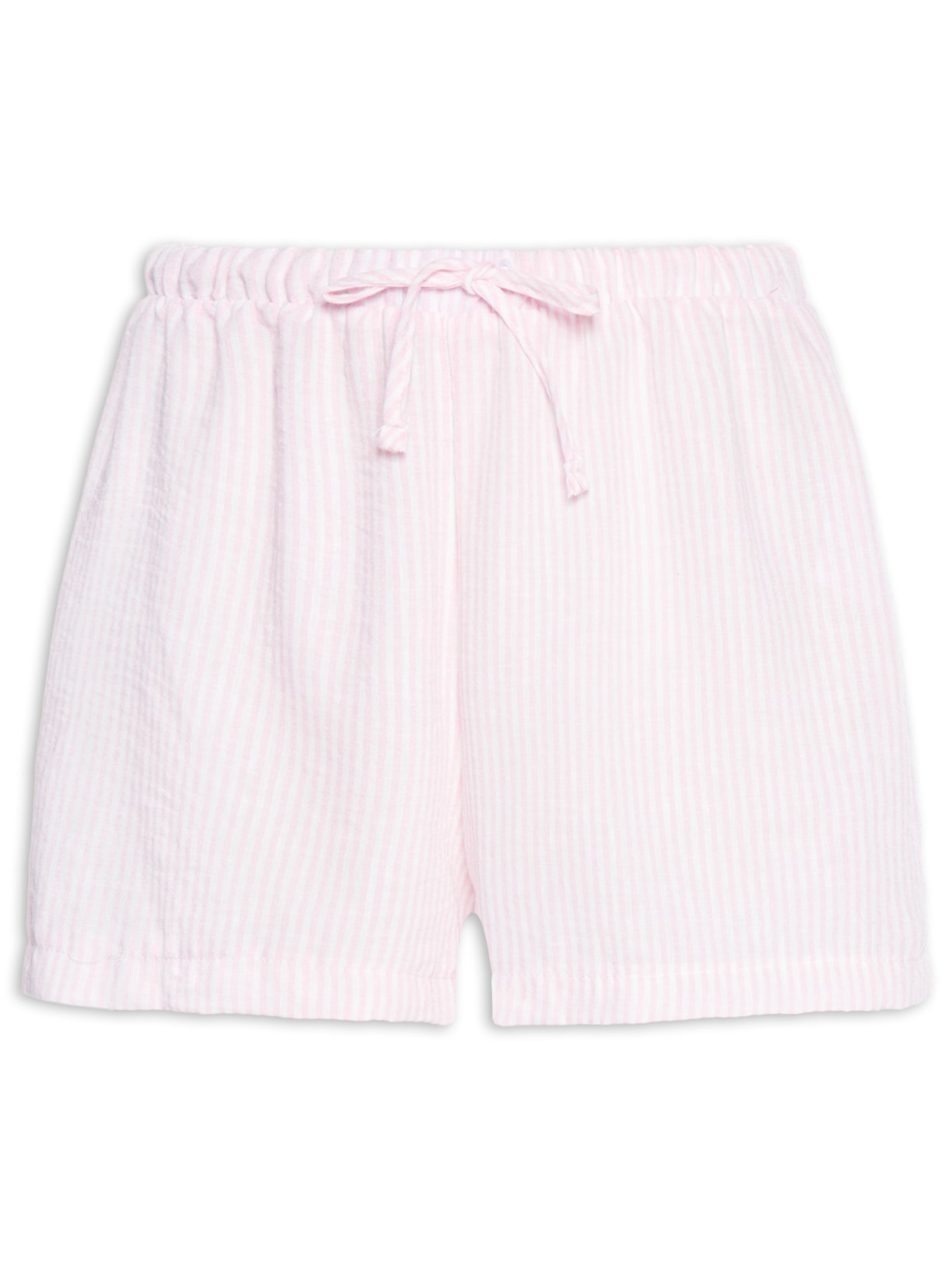 Short Feminio Listrado - Rosa
