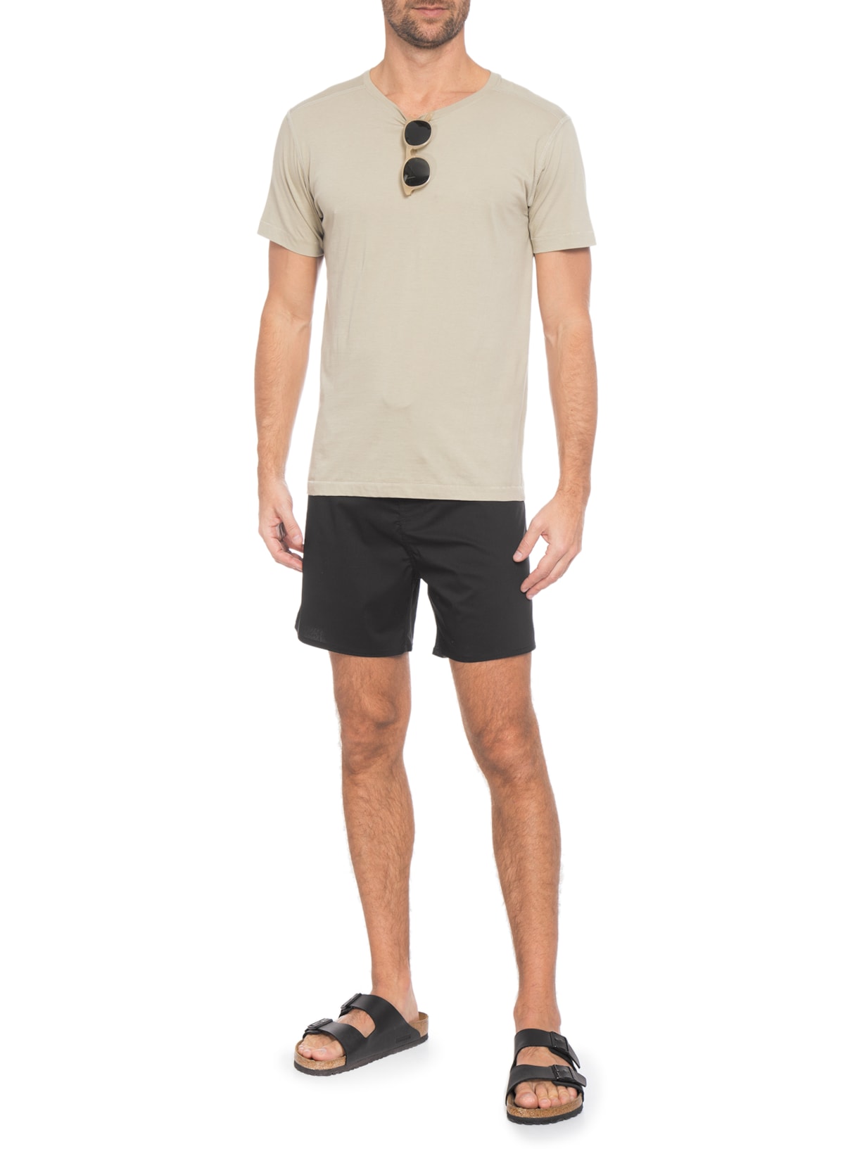 Short Hybrid Duo Preto Purple Yellow