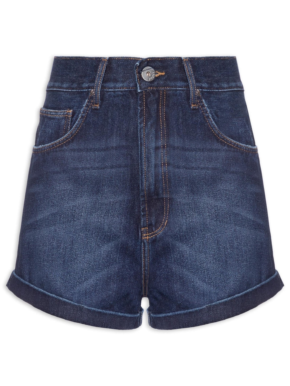 Short Jeans Curto Básico Azul Animale