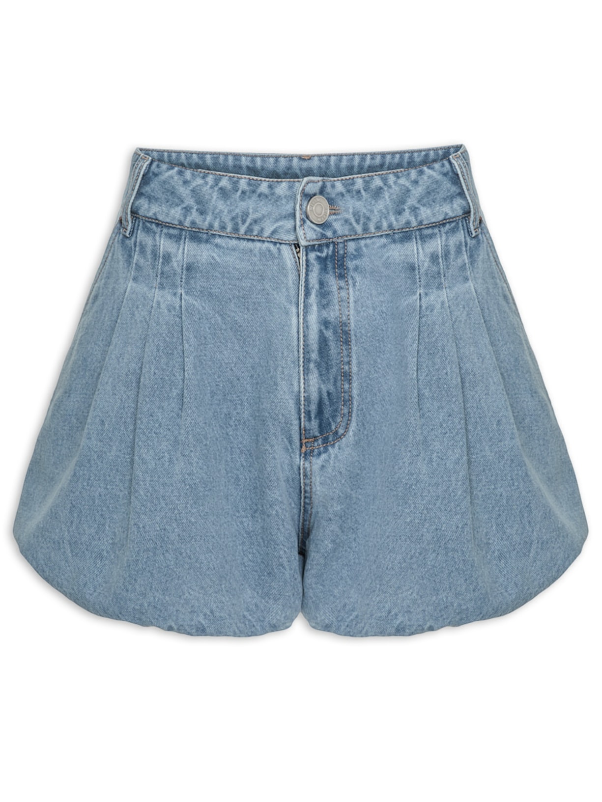 Short Jeans Feminino Bubble V27 Azul Mixed