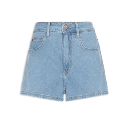 Short Jeans Feminino Médio - Azul