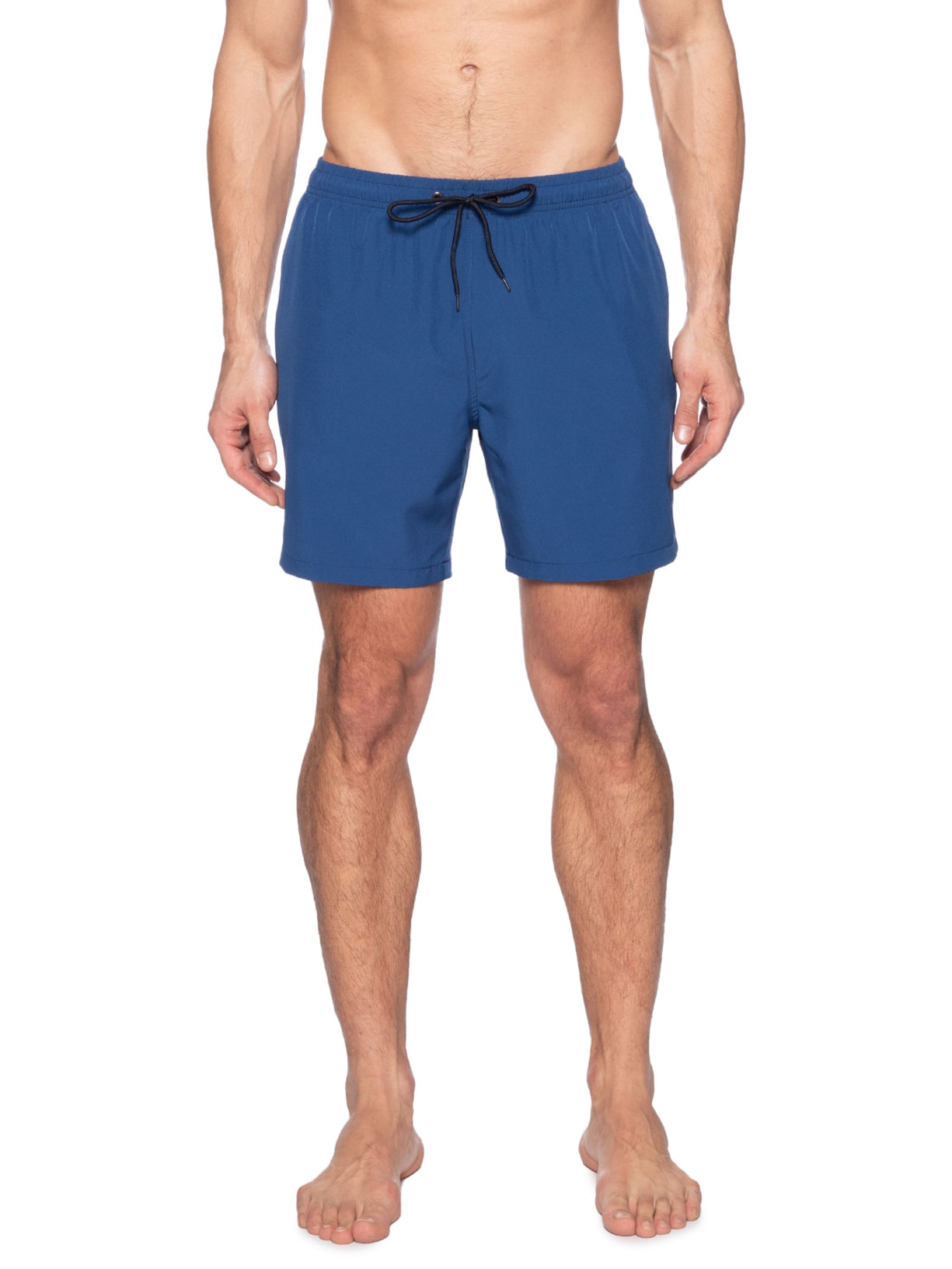 Short Masculina Beachwear Básico Azul  Basiq Men