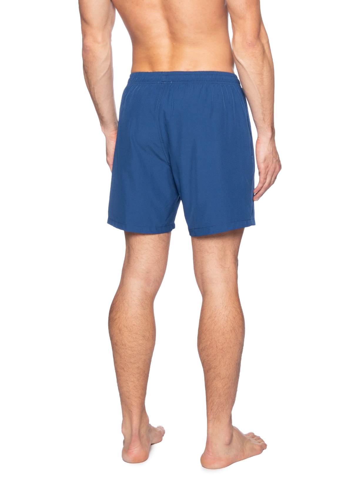 Short Masculina Beachwear Básico Azul  Basiq Men