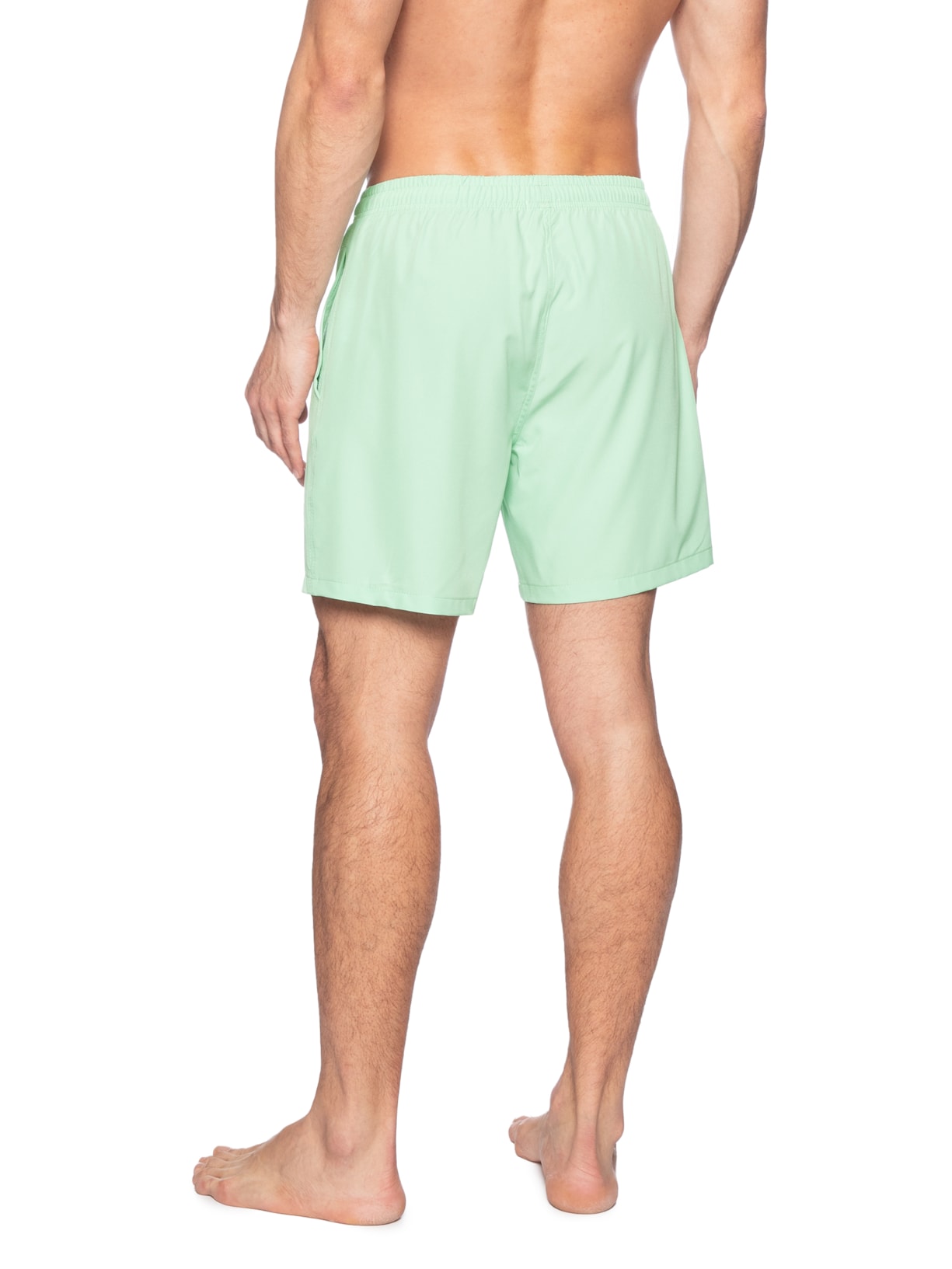 Short Masculina Beachwear Básico Verde  Basiq Men