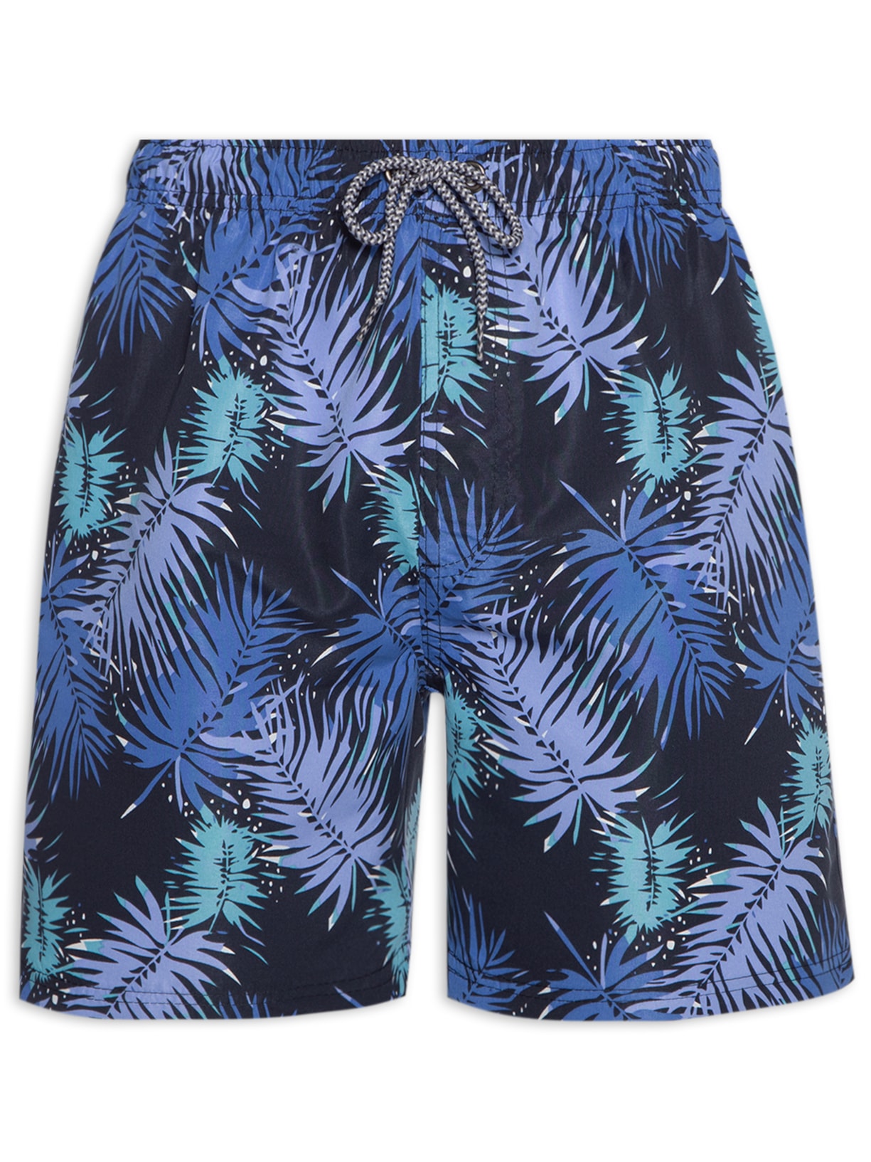 Short Masculina Beachwear Estampado - Azul