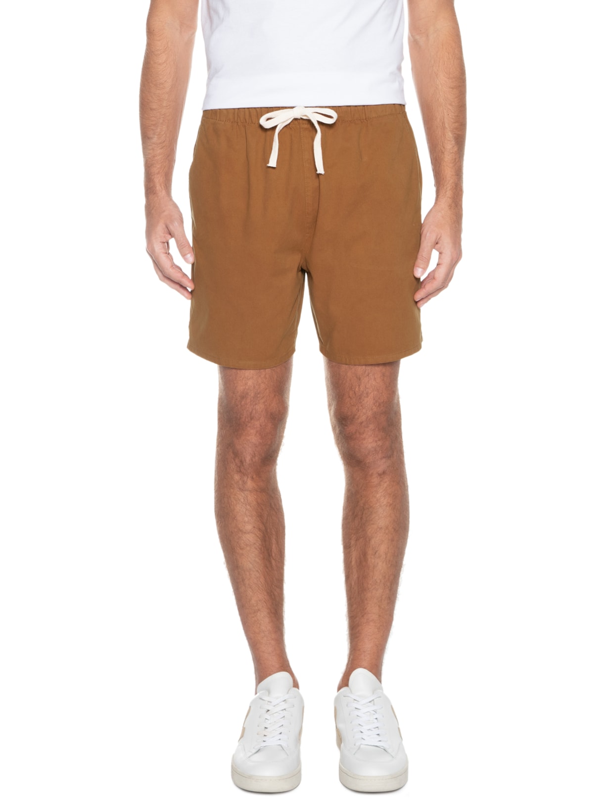 Short Masculina Casual Pier Marrom Foxton