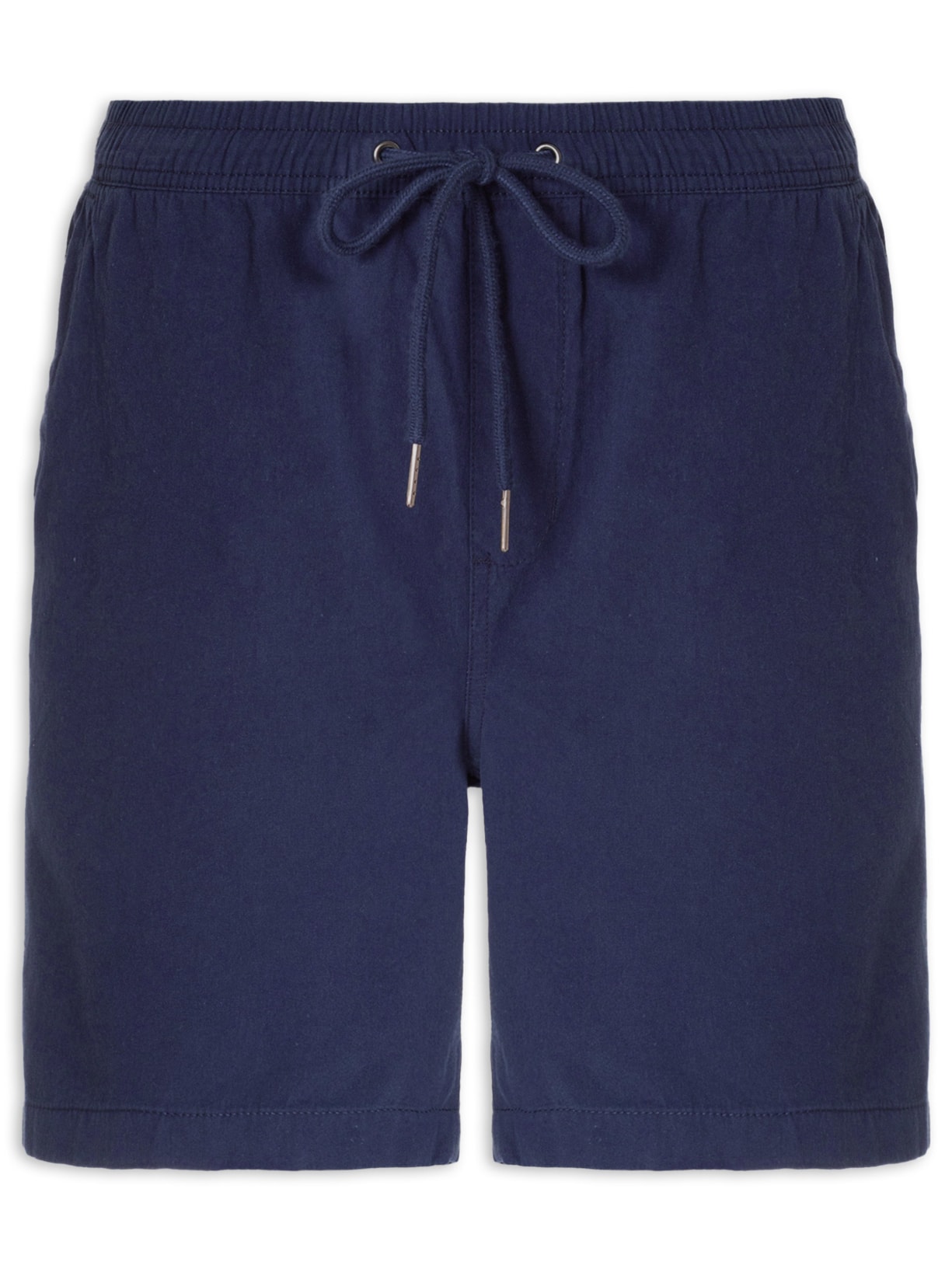 Short Masculina Em Sarja Básico Azul Basiq Men