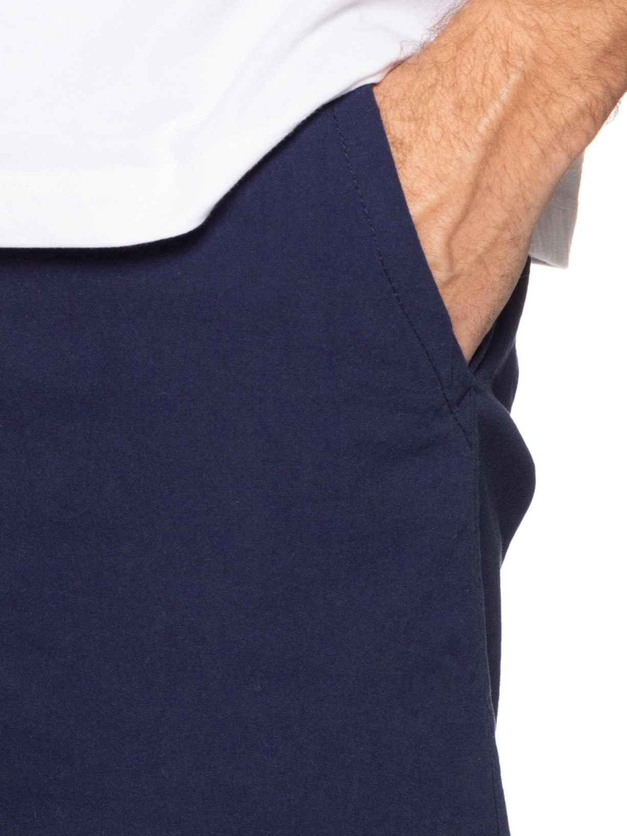 Short Masculina Em Sarja Básico Azul Basiq Men