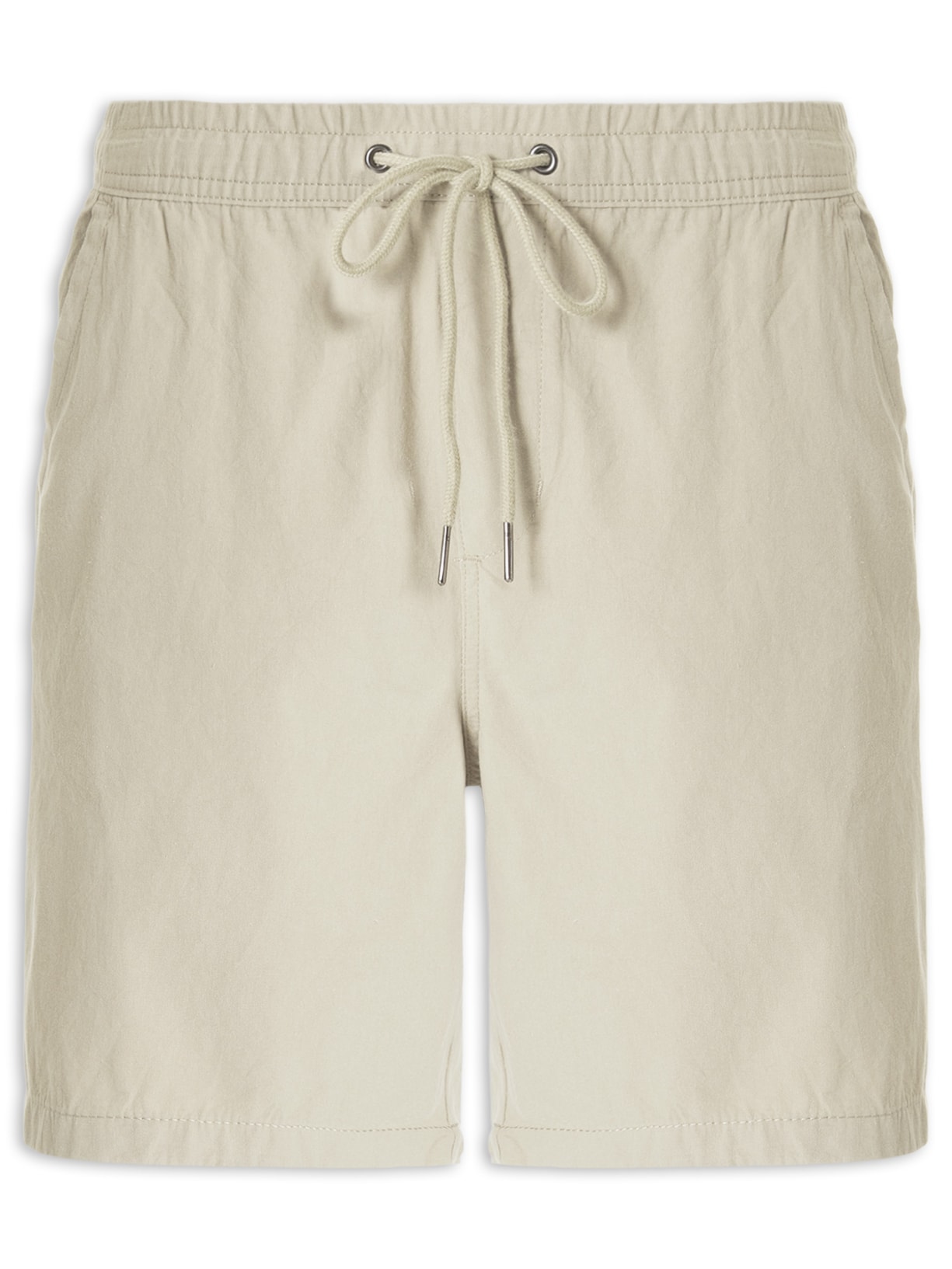 Short Masculina Em Sarja Básico - Bege