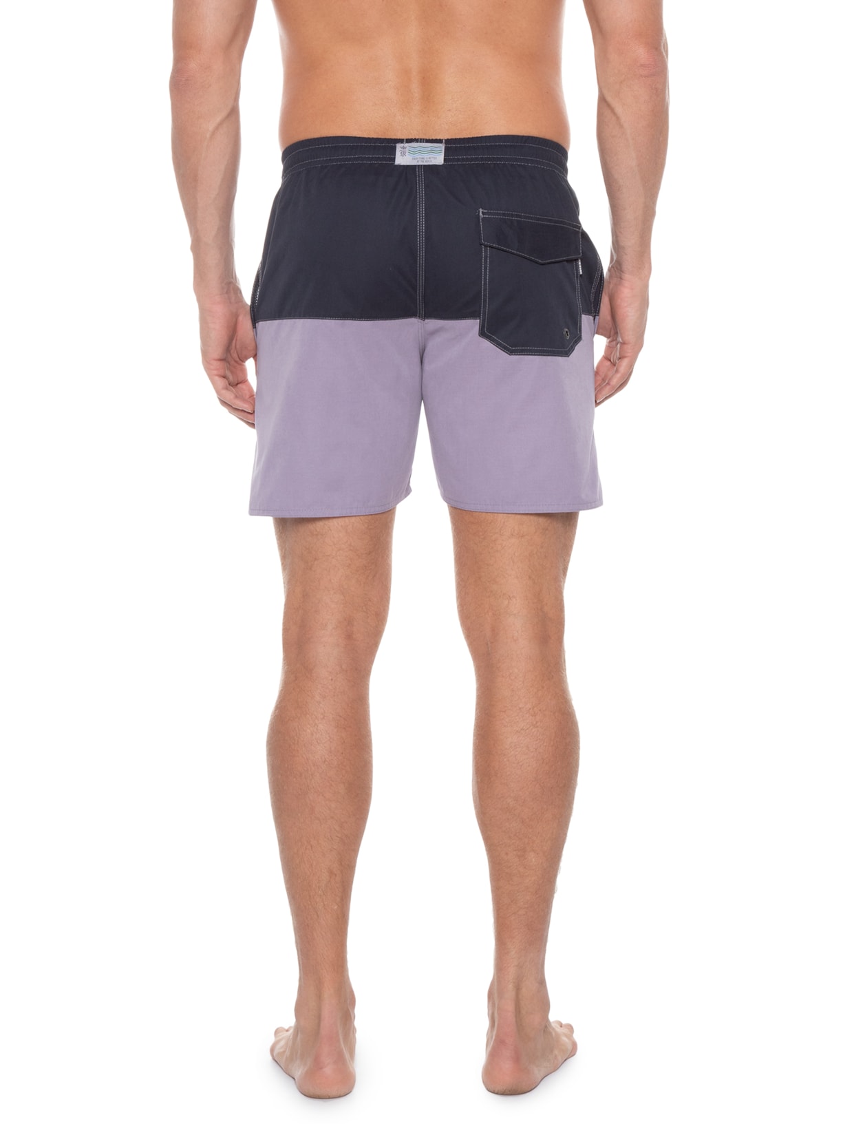 Short Masculina Recorte Bicolor Azul Sergio K
