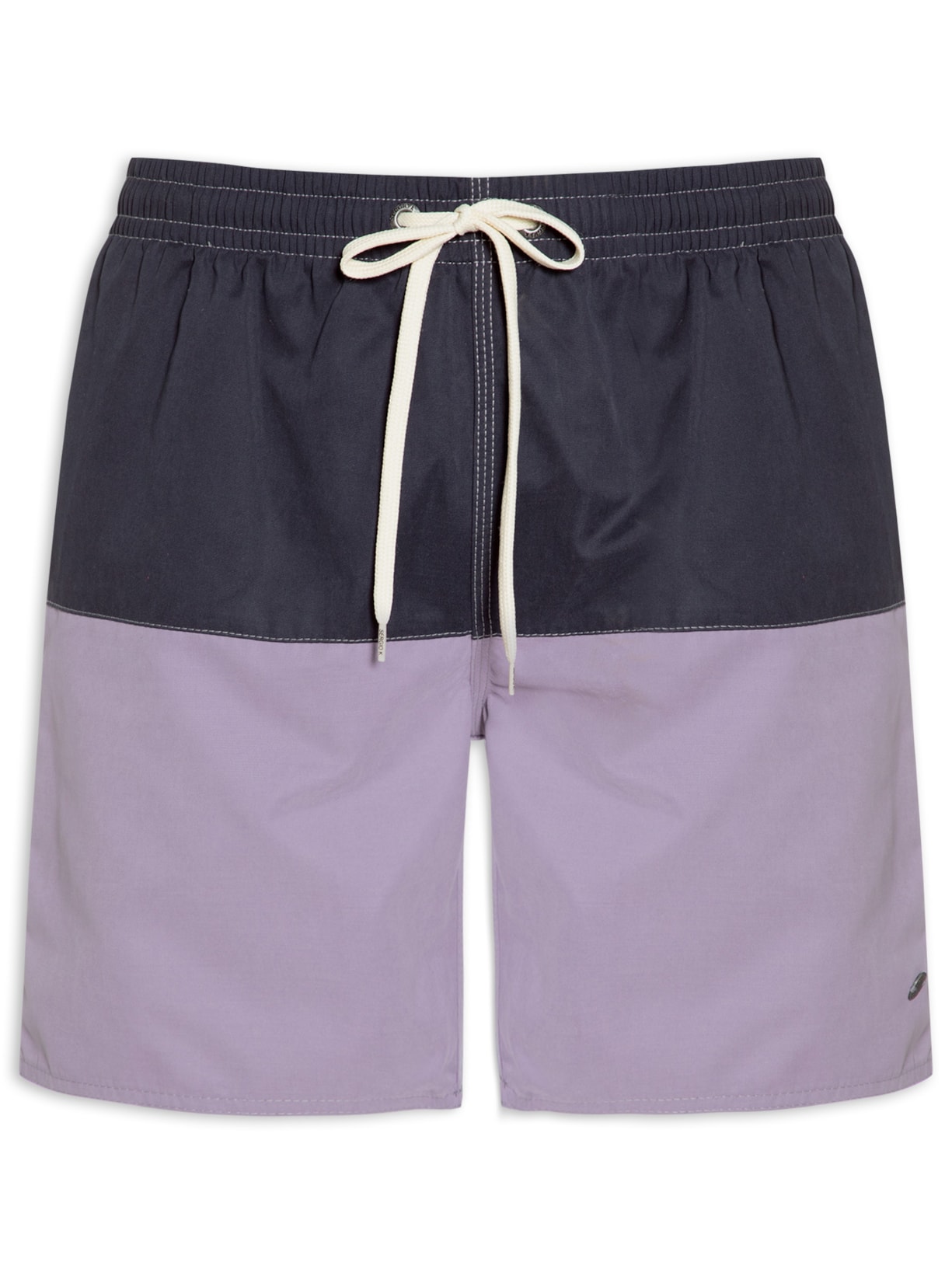 Short Masculina Recorte Bicolor - Azul