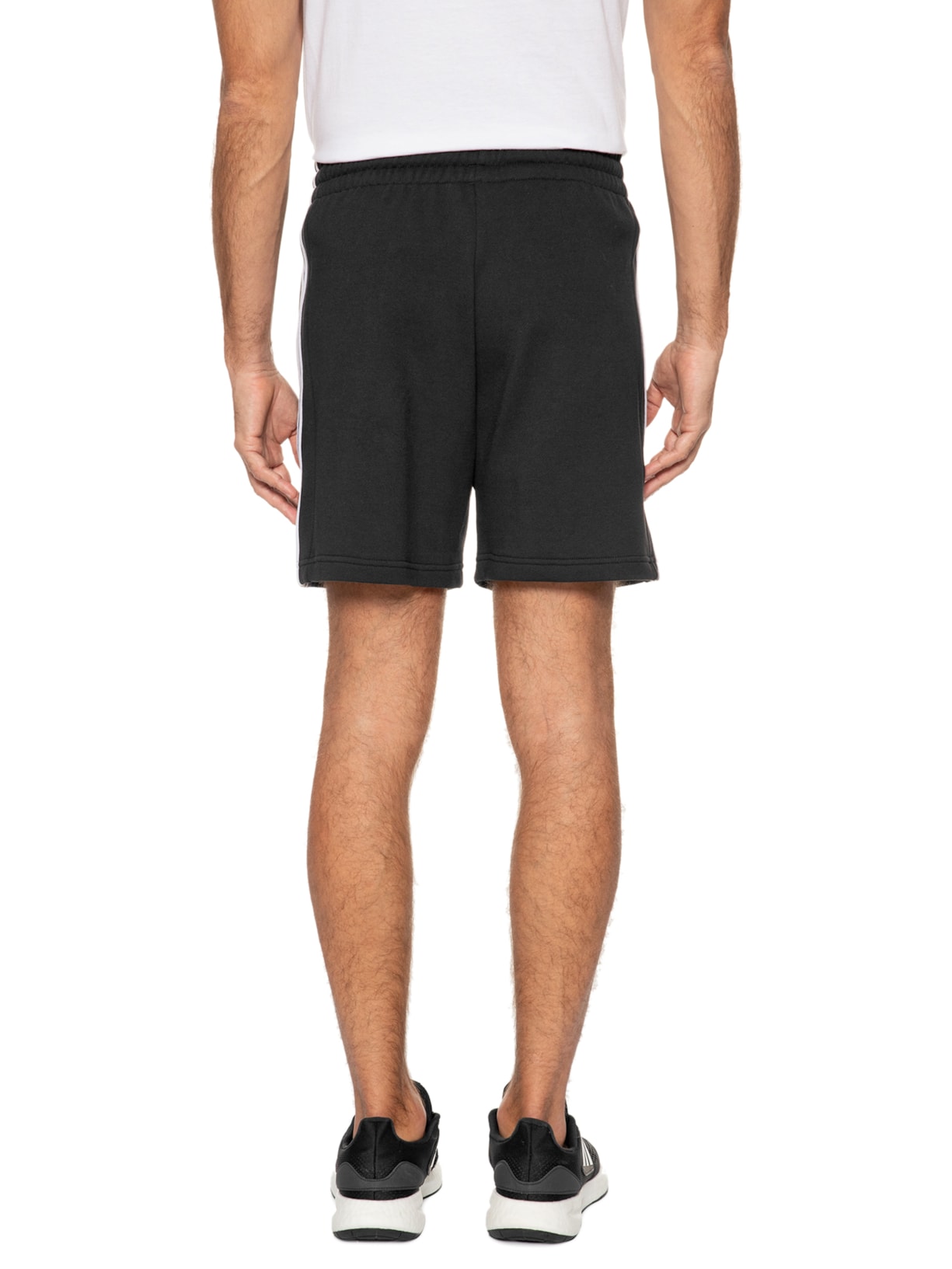 Short Masculino 3 Stripes Preto Adidas