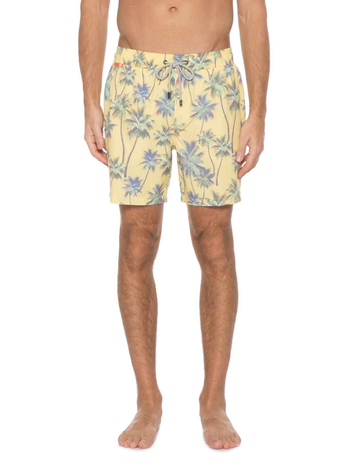 Short Masculino 4way Coqueiros Amarelo Jab