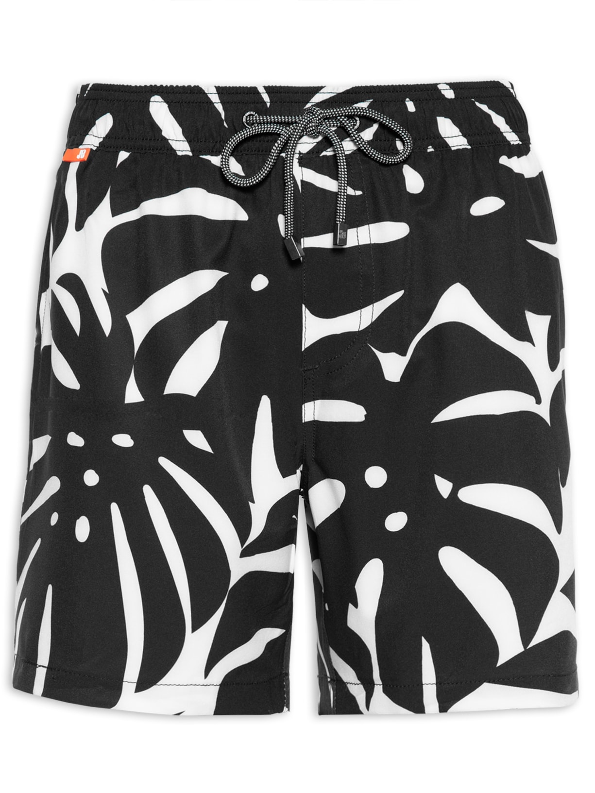 Short Masculino 4way Estampado Costela Maxi - Branco