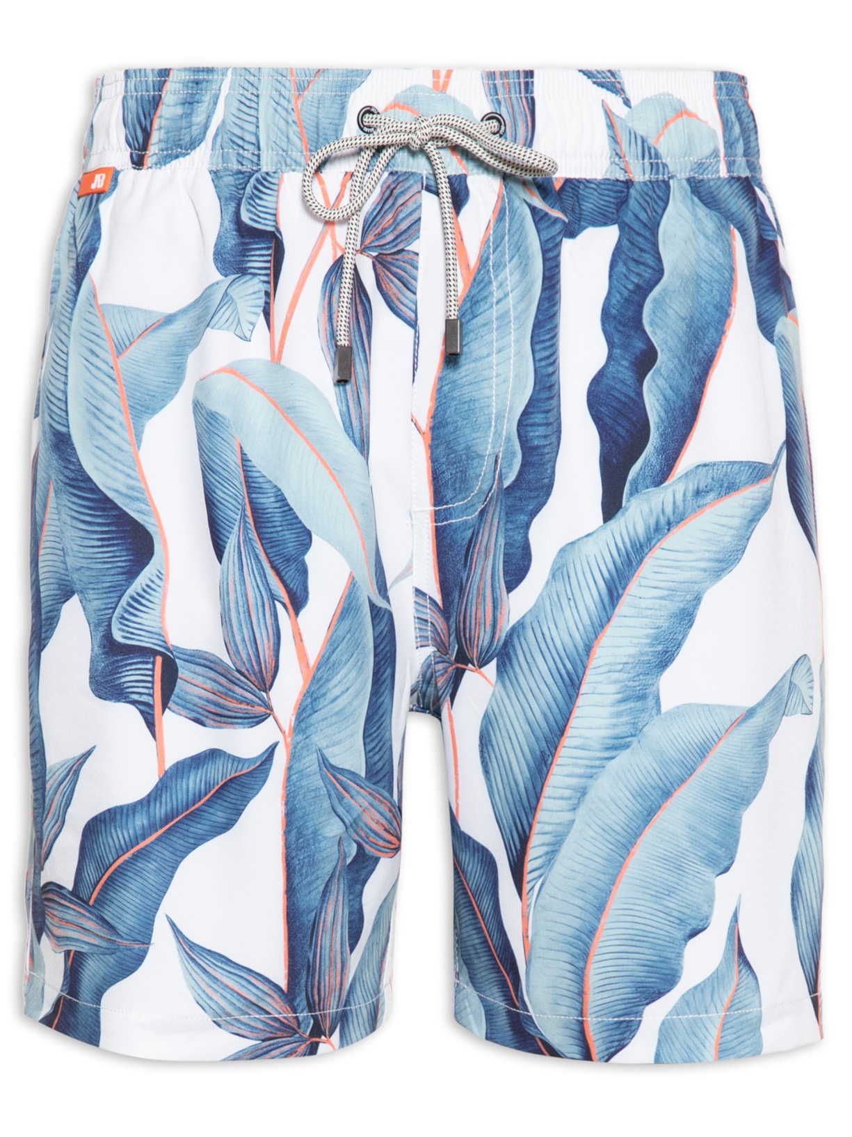 Short Masculino 4way Estampado Filete Neon - Azul