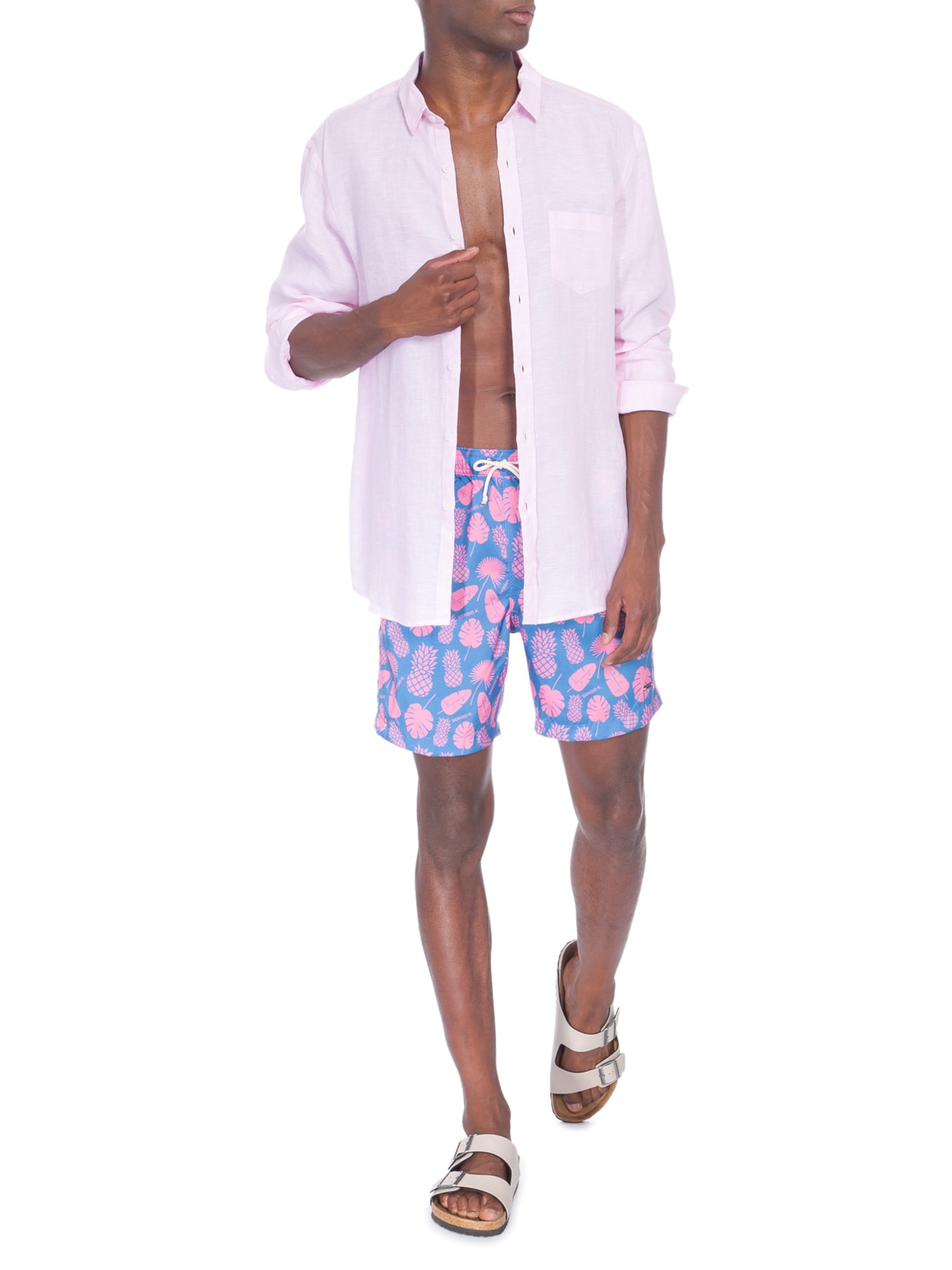 Short Masculino Abacaxi Azul Sergio K