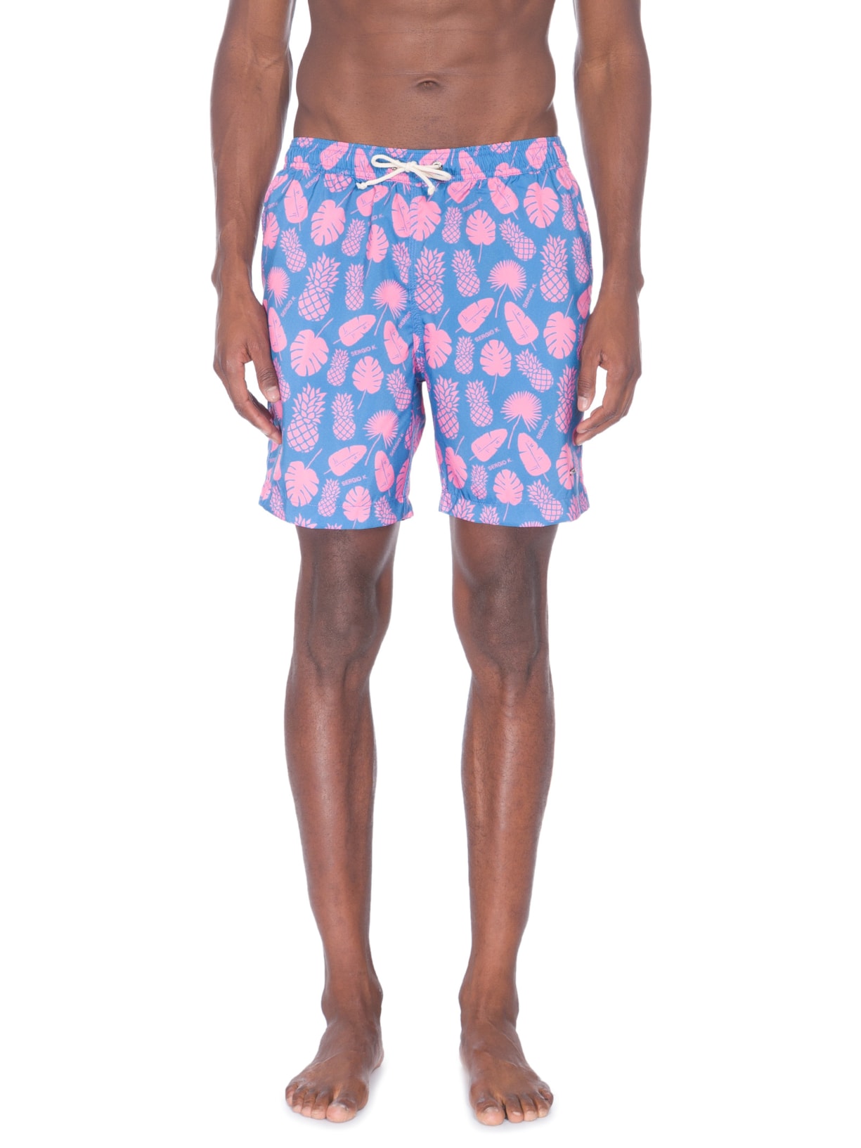 Short Masculino Abacaxi Azul Sergio K