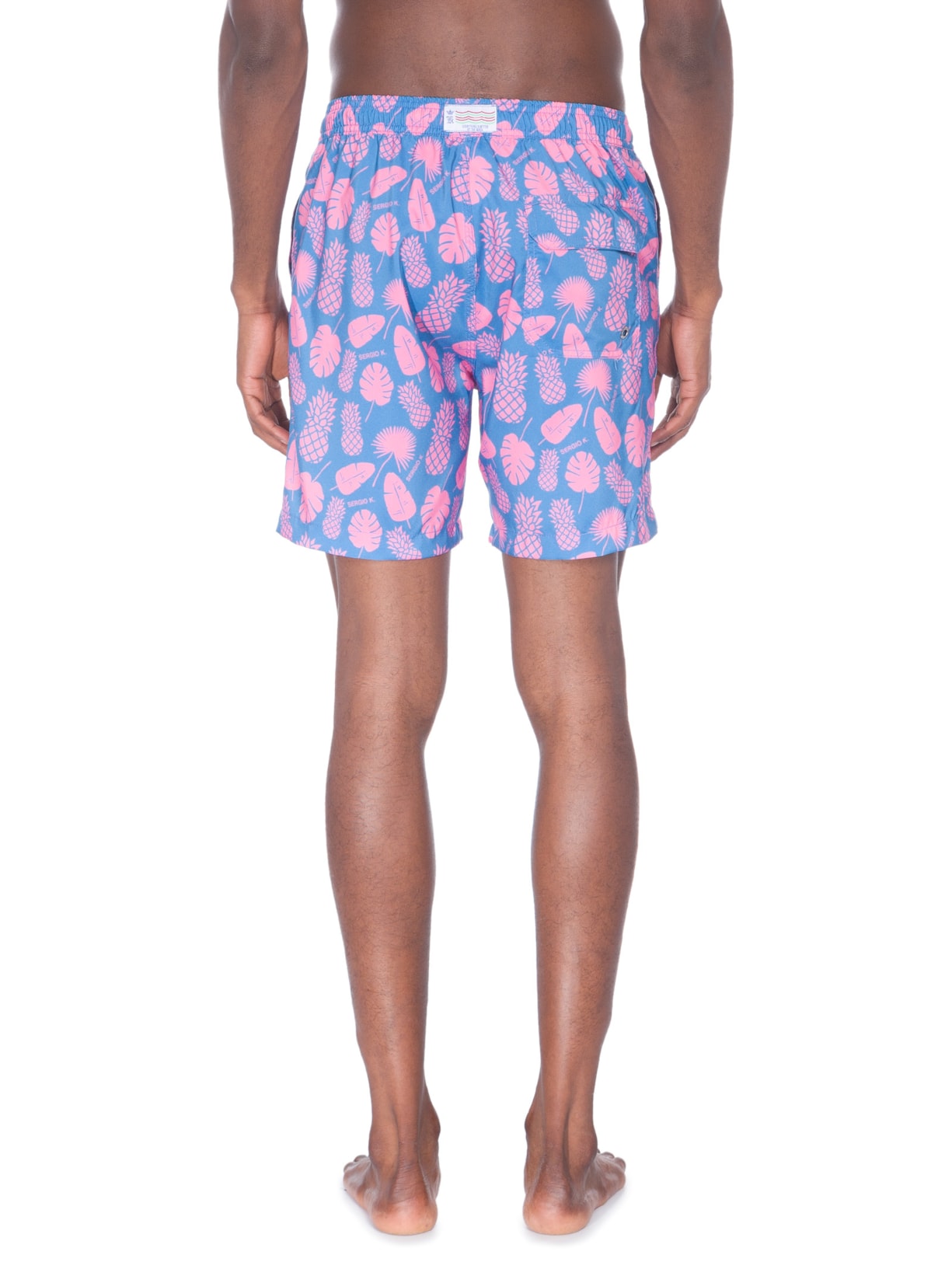 Short Masculino Abacaxi Azul Sergio K