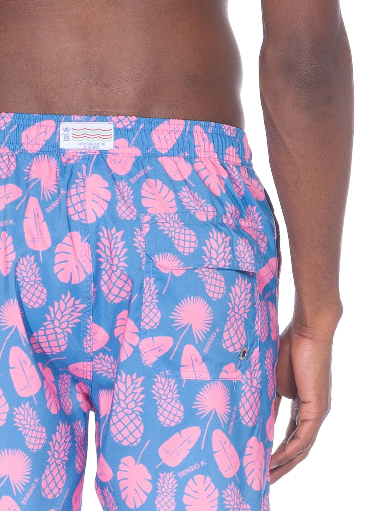 Short Masculino Abacaxi Azul Sergio K