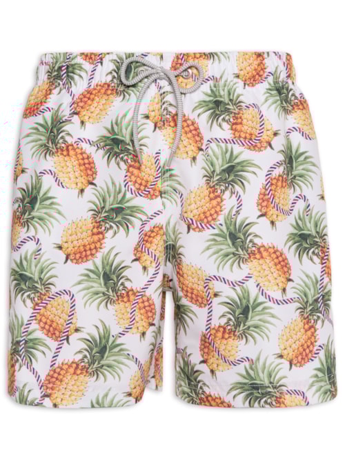 Short Masculino Abacaxi - Branco