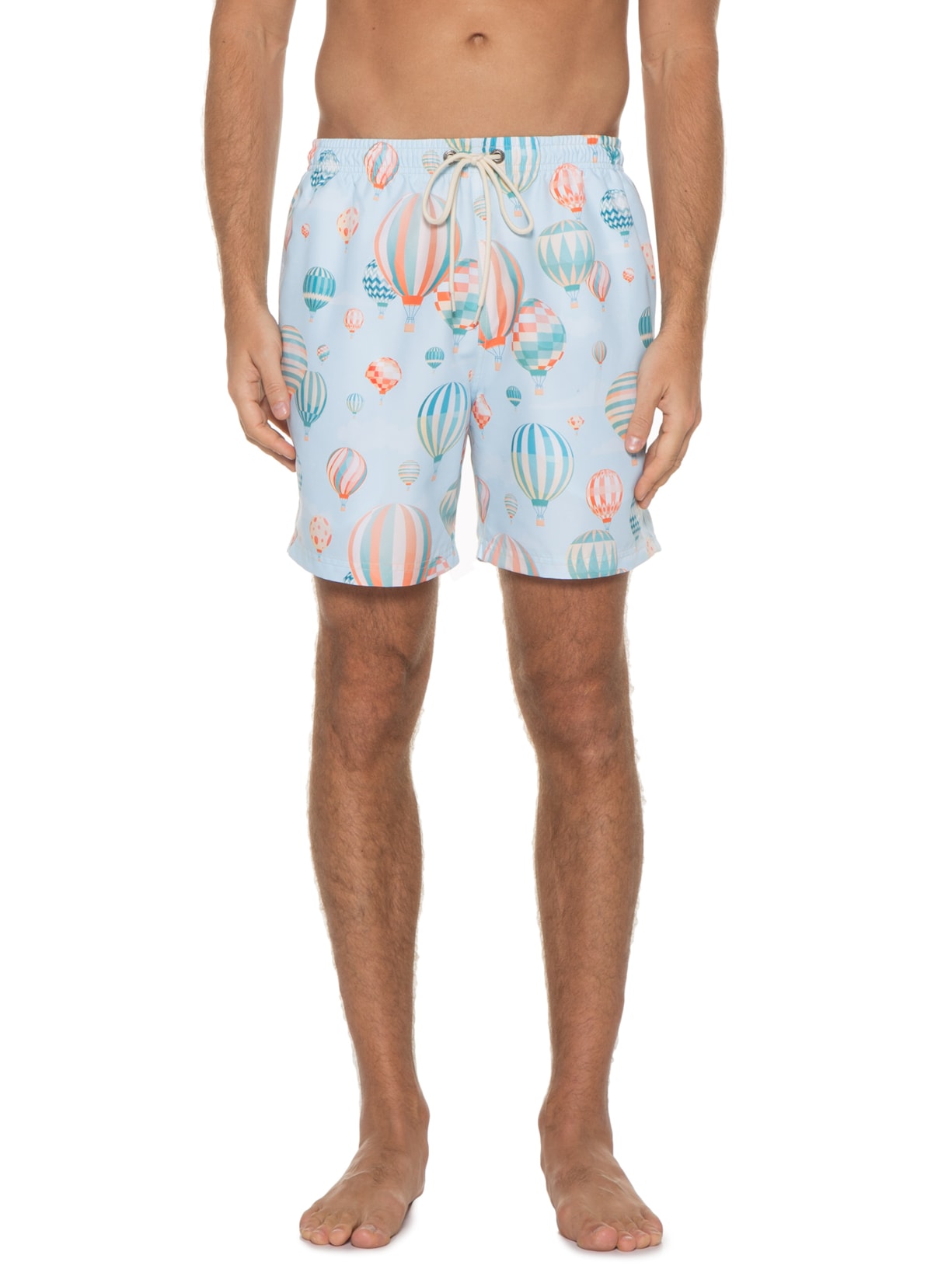 Short Masculino água Capadócia Azul Purple Yellow