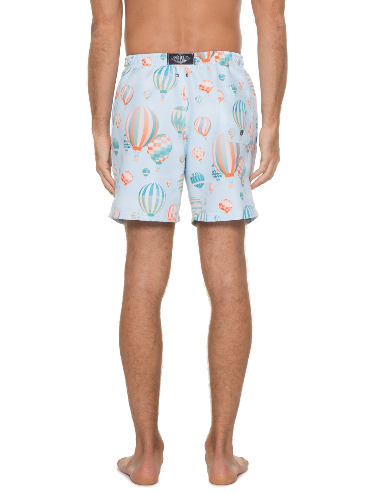 Short Masculino água Capadócia Azul Purple Yellow