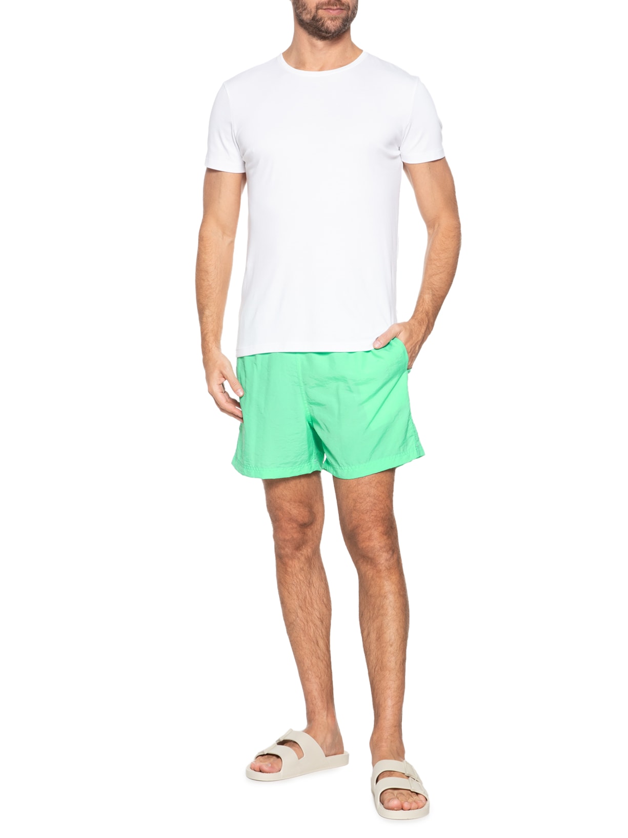 Short Masculino Agua Color Verde Zapalla